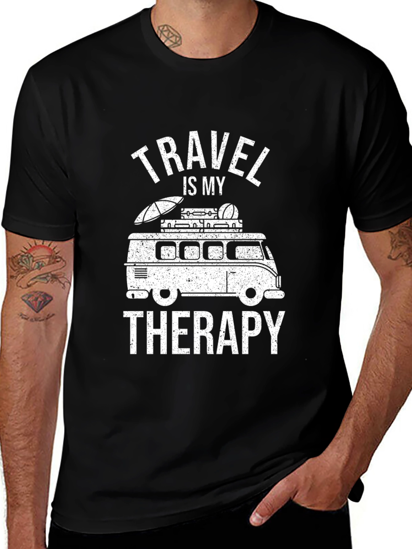 Travel Is My Therapy Graphic Tee