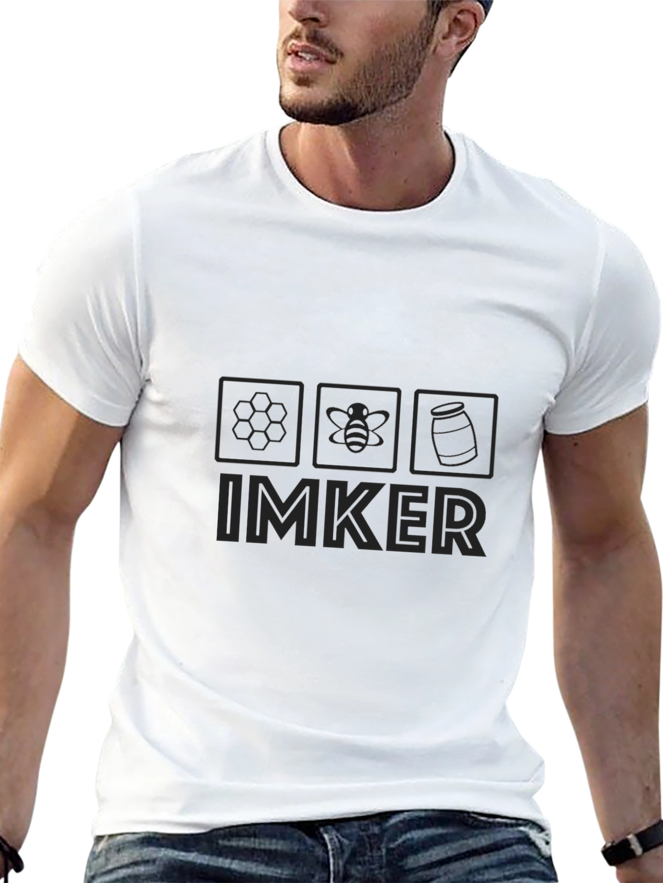 Imker Beekeeper T-Shirt Black Graphic Tee