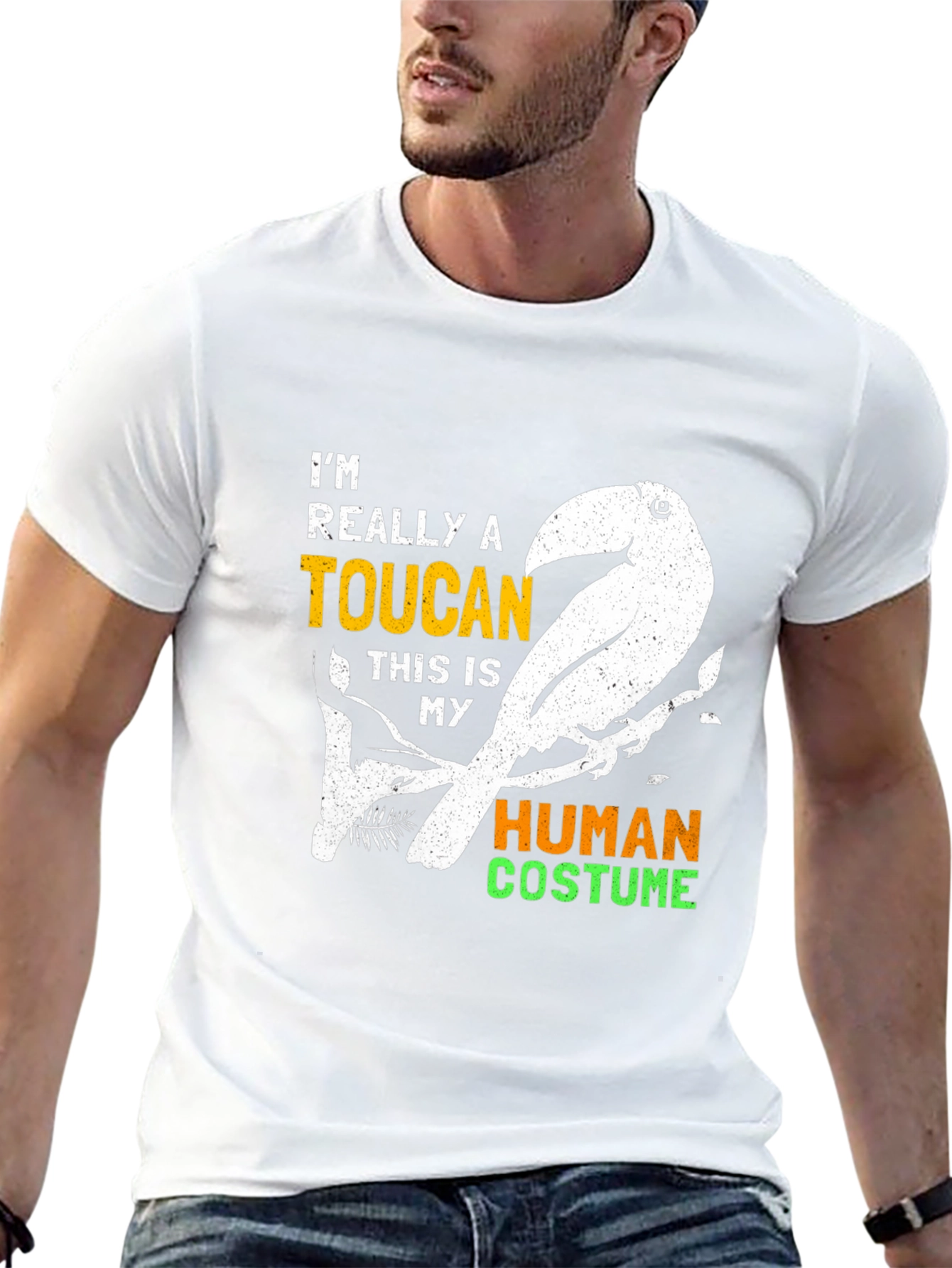 Toucan Human Costume Graphic Tee