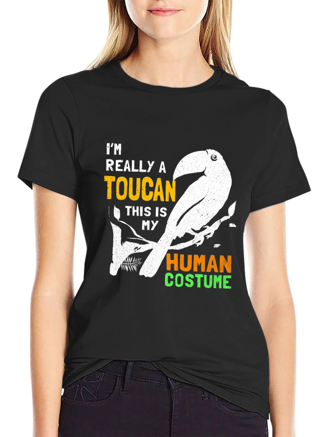 Toucan Human Costume Graphic Tee