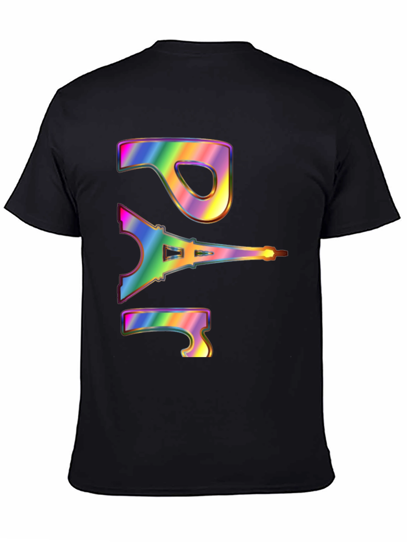 Paris Eiffel Tower Rainbow Graphic T-Shirt