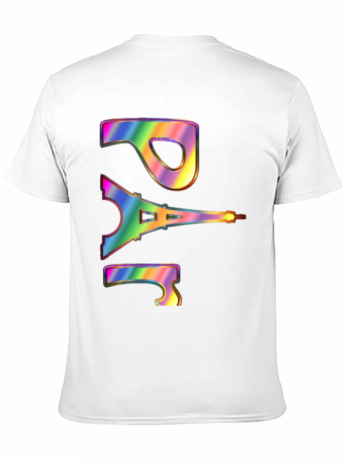 Paris Eiffel Tower Rainbow Graphic T-Shirt