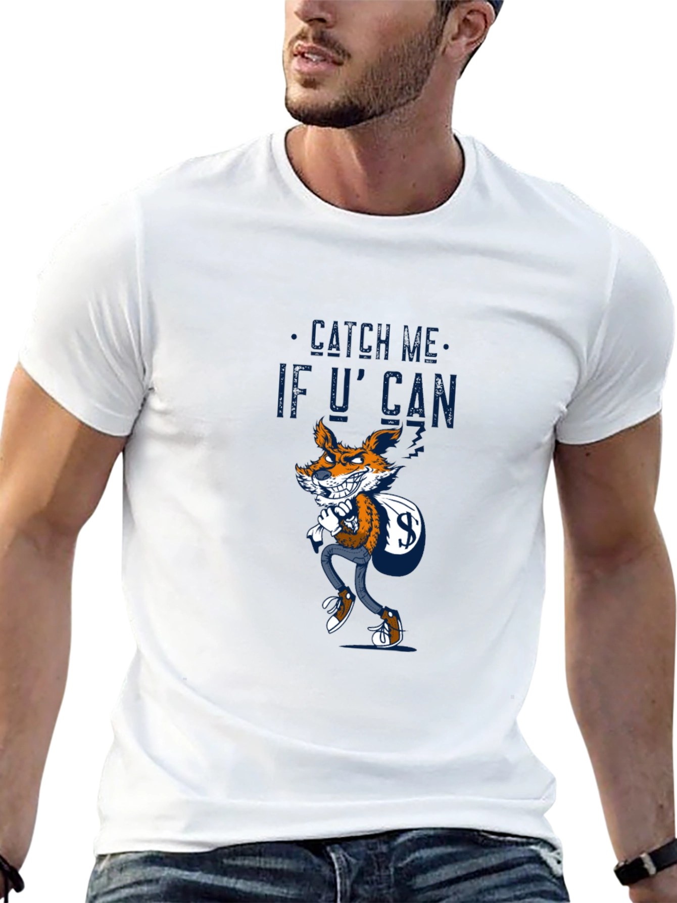 Catch Me If You Can Fox Graphic T-Shirt