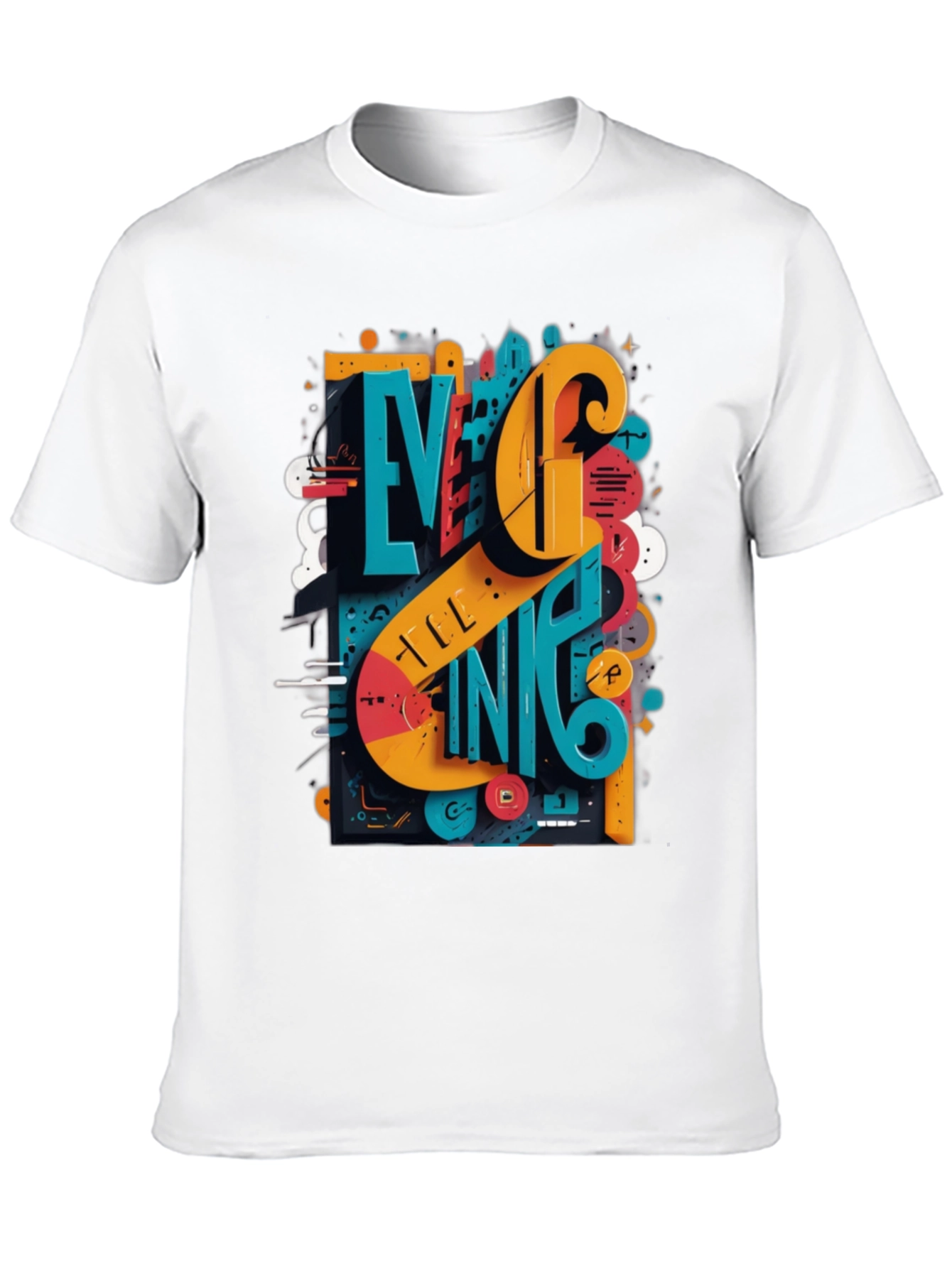Cool Urban Art Graphic Print T-Shirt