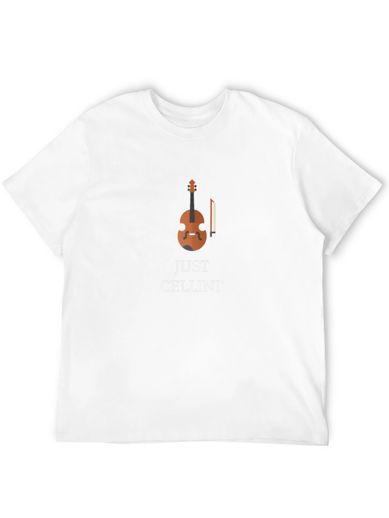 Just Cellini Black T-Shirt Cello Graphic Tee