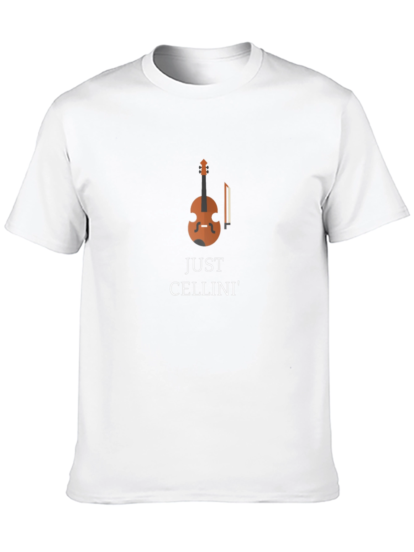 Just Cellini Black T-Shirt Cello Graphic Tee