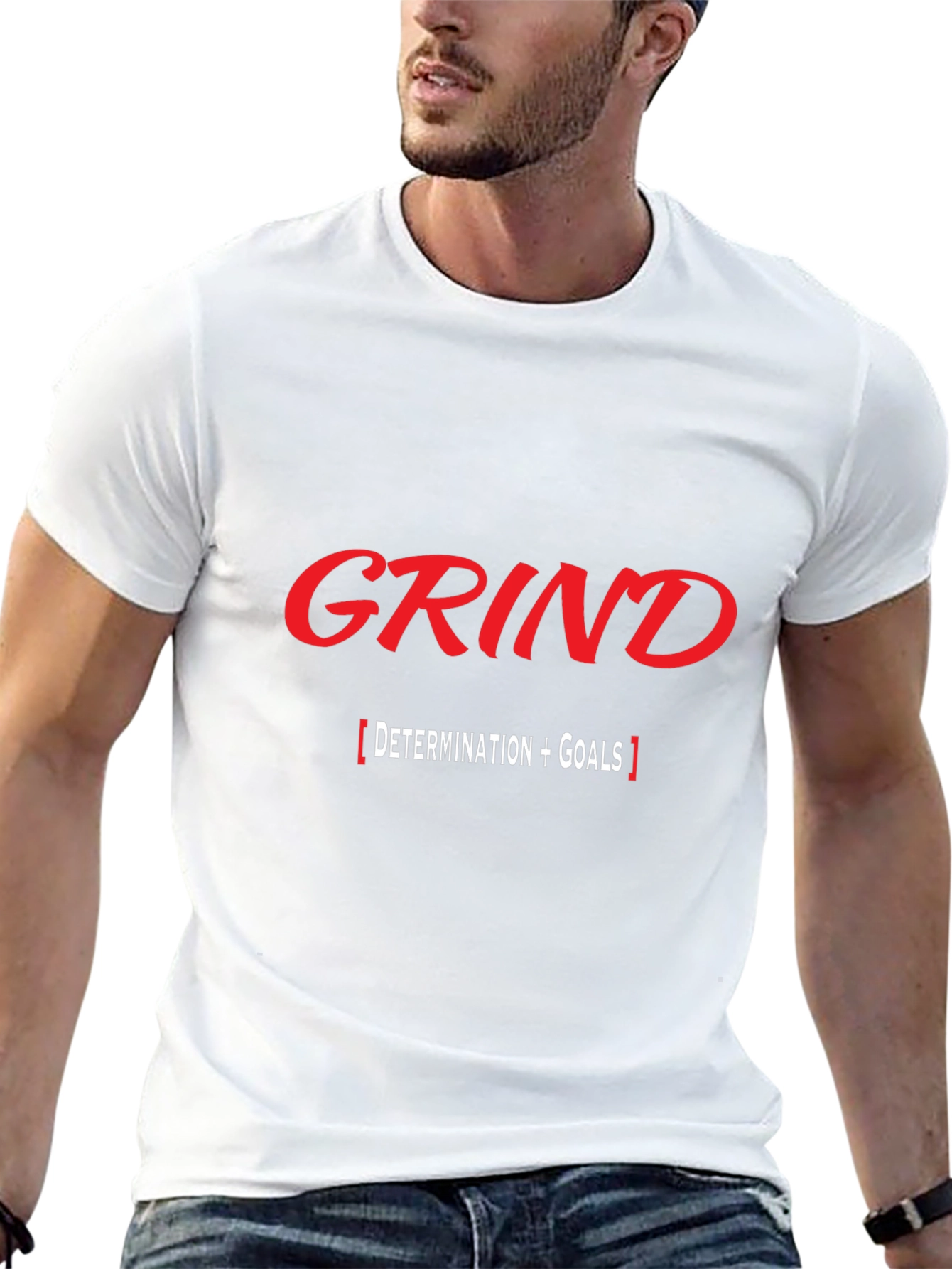 Grind Determination Goals Black T-Shirt