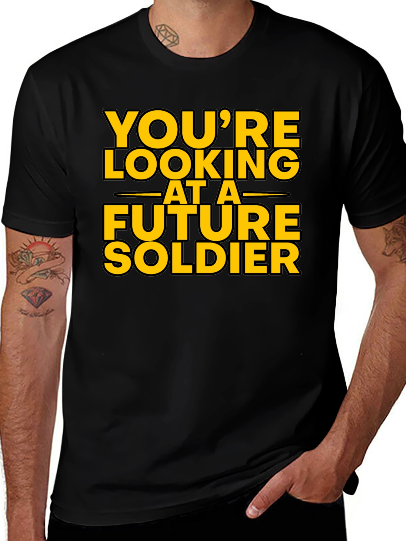 Future Soldier Black Graphic Tee