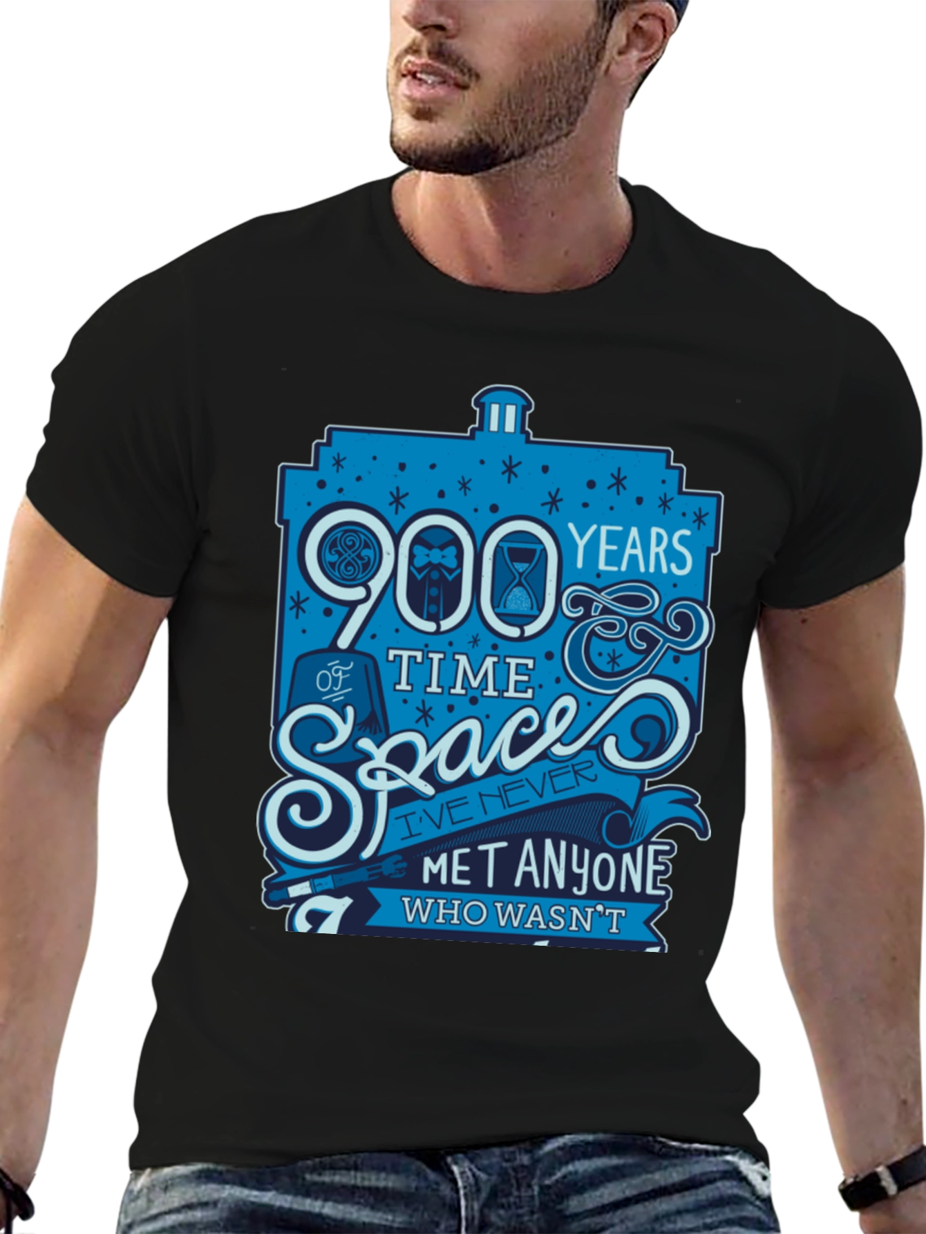 Doctor Who 900 Years Time Space Graphic T-Shirt