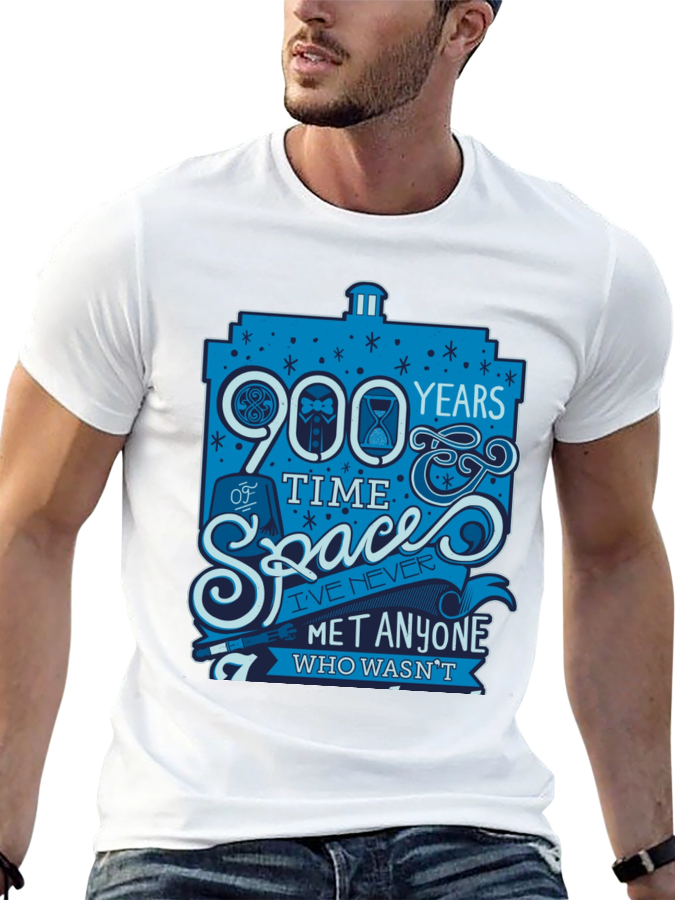 Doctor Who 900 Years Time Space Graphic T-Shirt