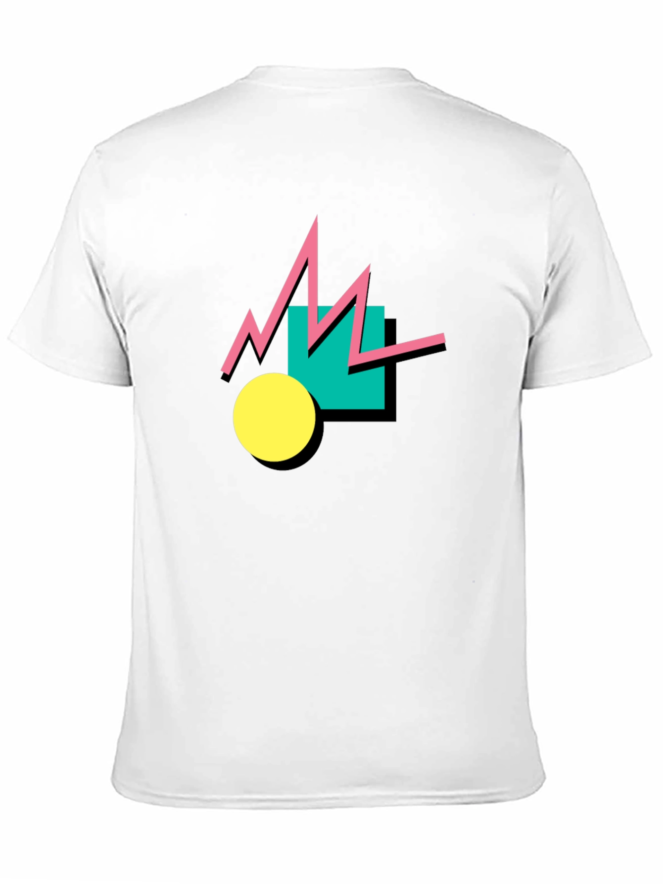 Retro Geometric T-Shirt - 80s Style Graphic Tee