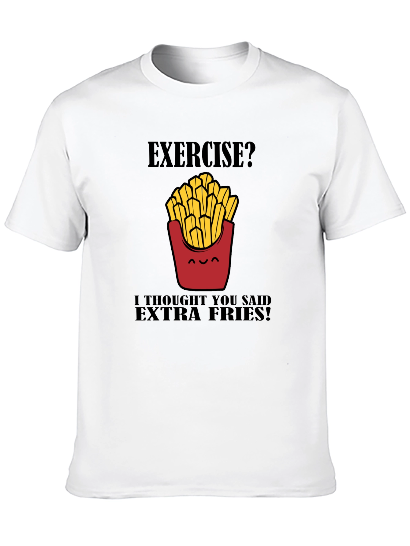 Extra Fries Black T-Shirt