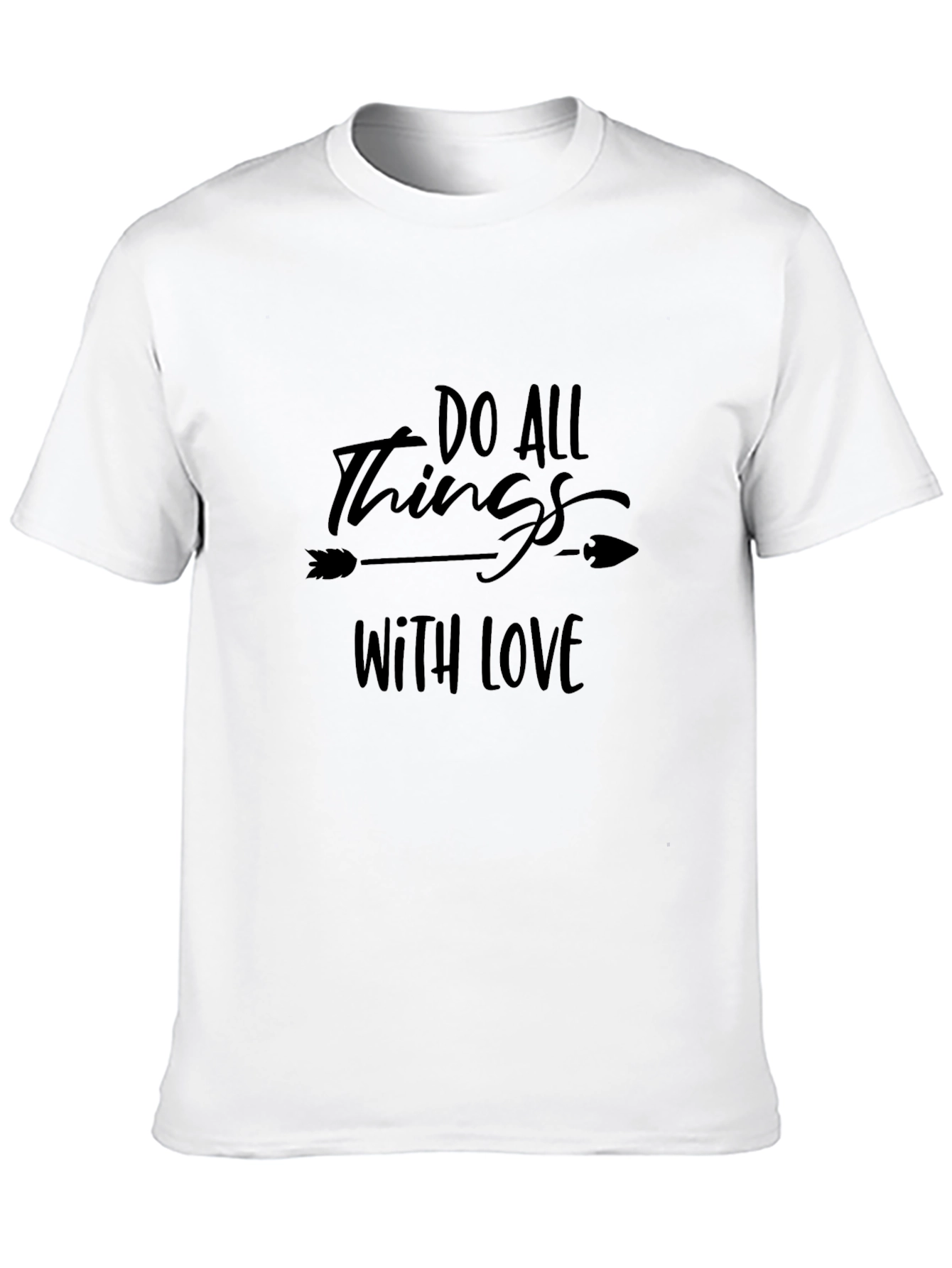 Do All Things with Love T-Shirt - Black