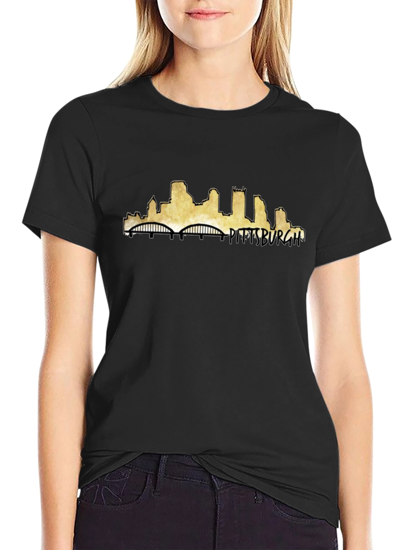Pittsburgh Skyline Black T-Shirt