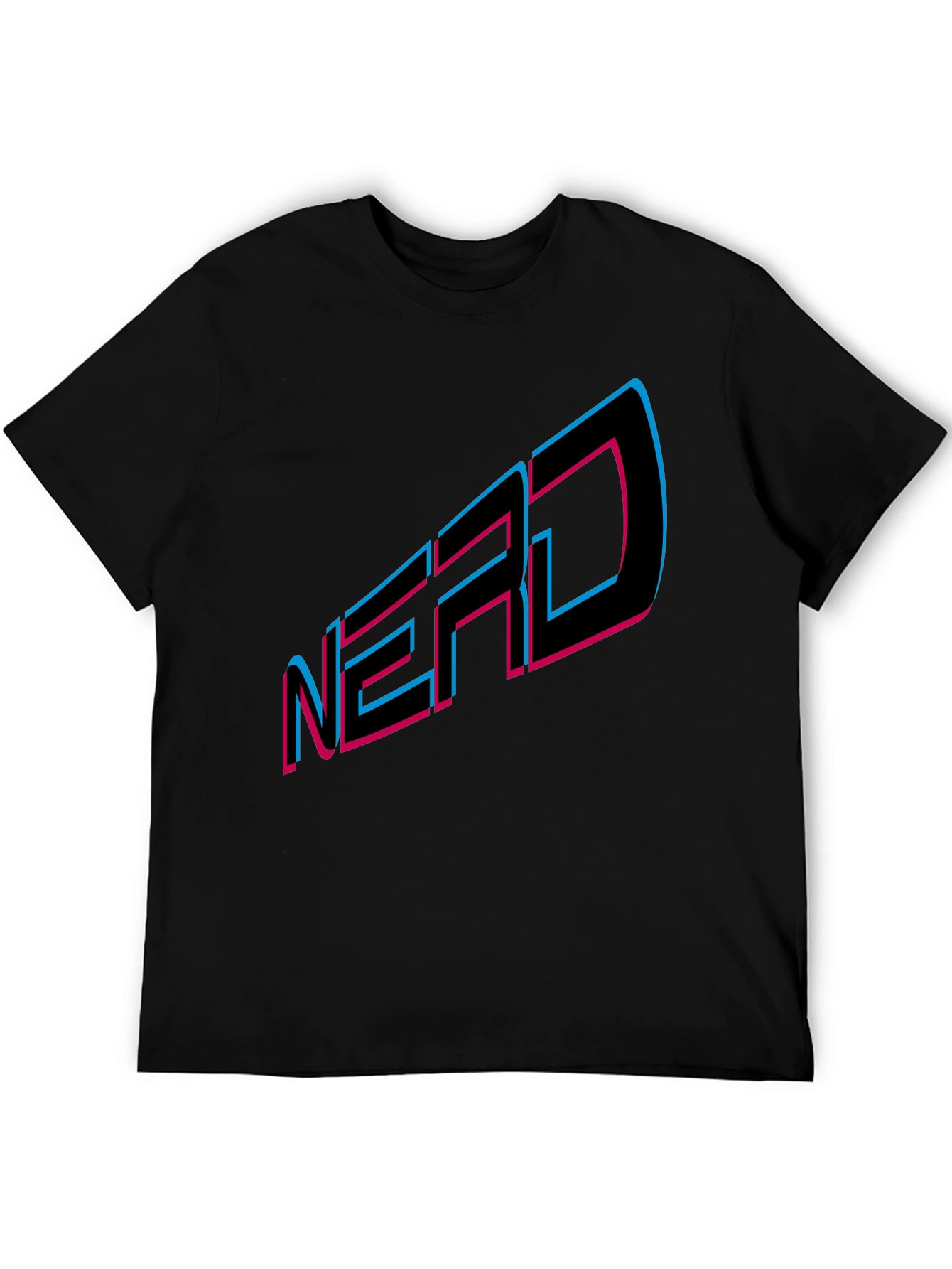 NERD Graphic Tee - Black Cotton Blend T-Shirt