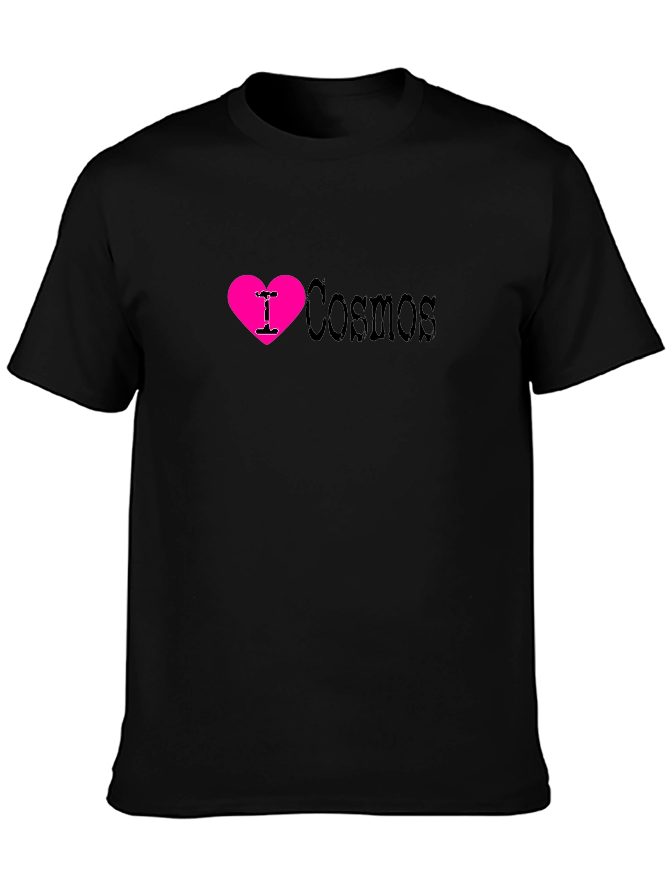 I Love Cosmos T-Shirt - Black Cotton Blend