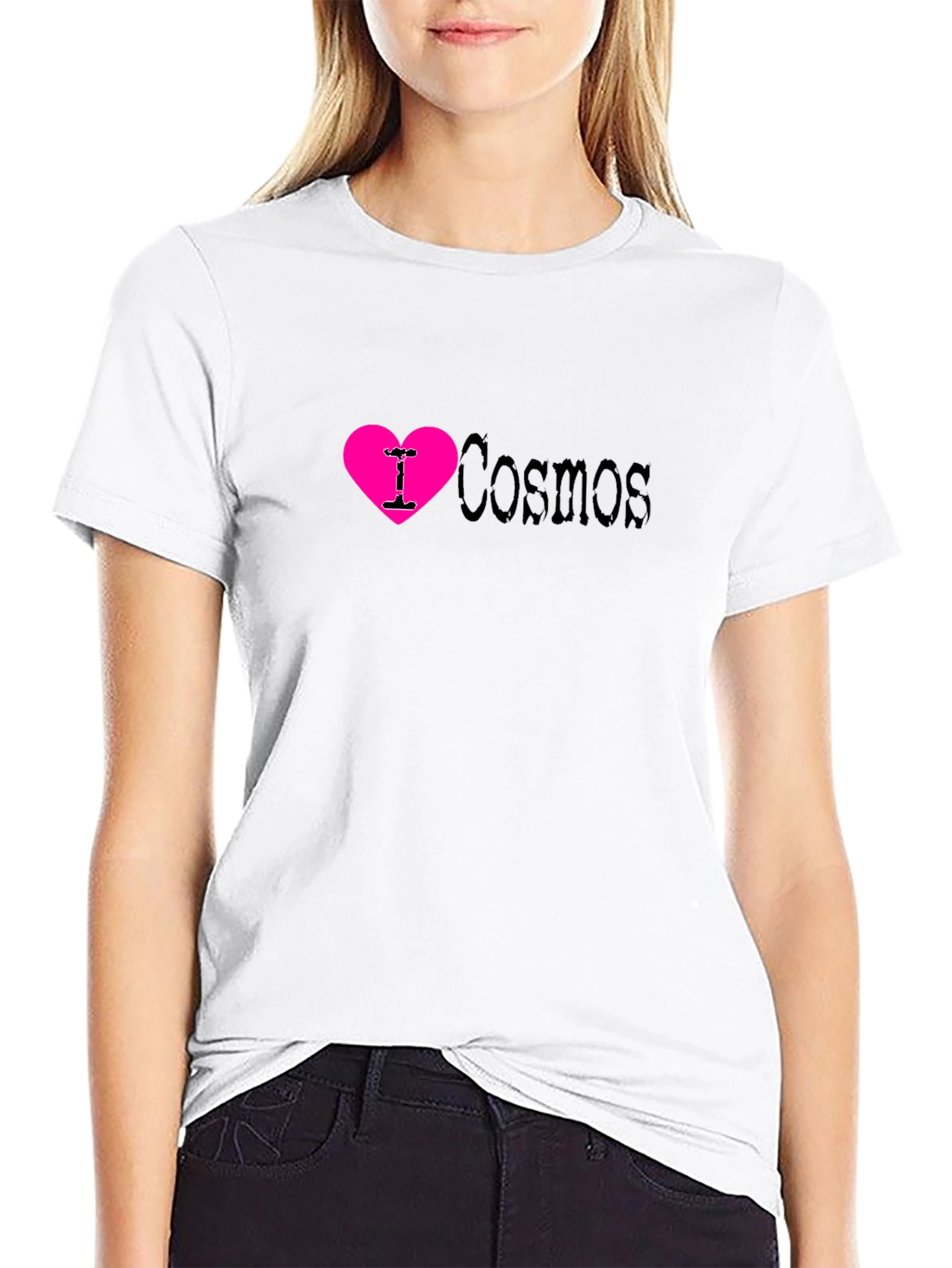 I Love Cosmos T-Shirt - Black Cotton Blend