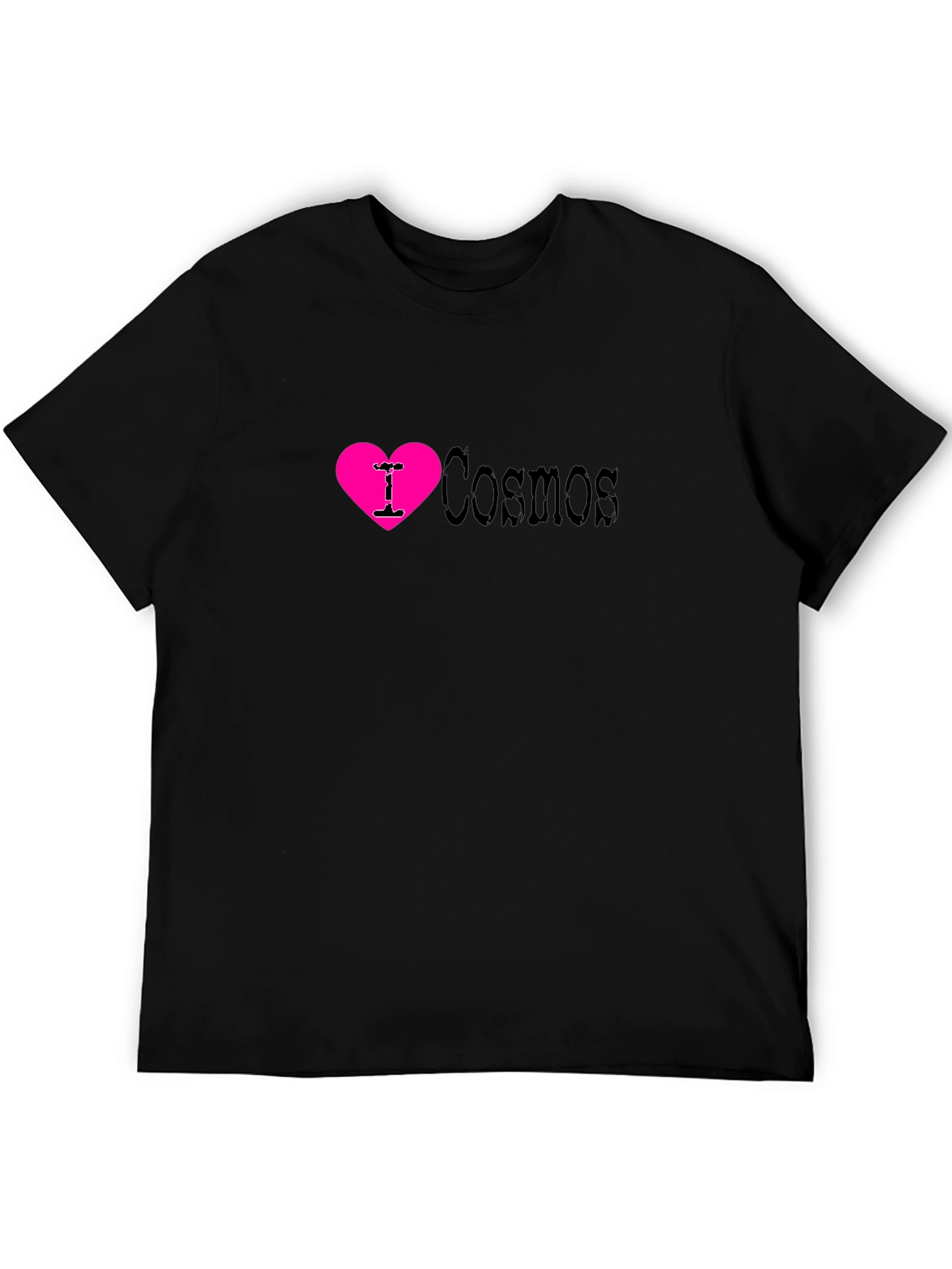 I Love Cosmos T-Shirt - Black Cotton Blend