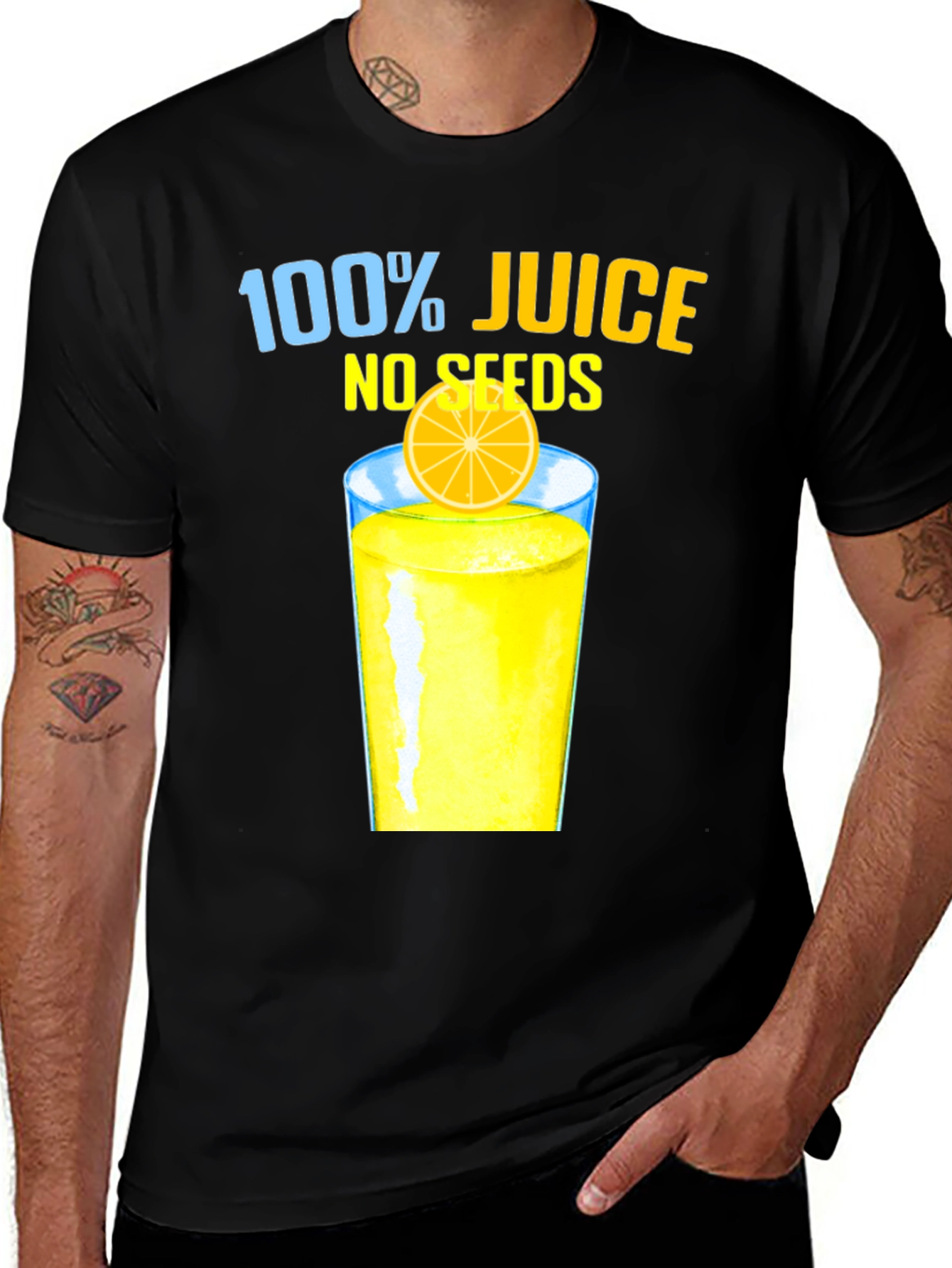 100% Juice No Seeds Graphic T-Shirt