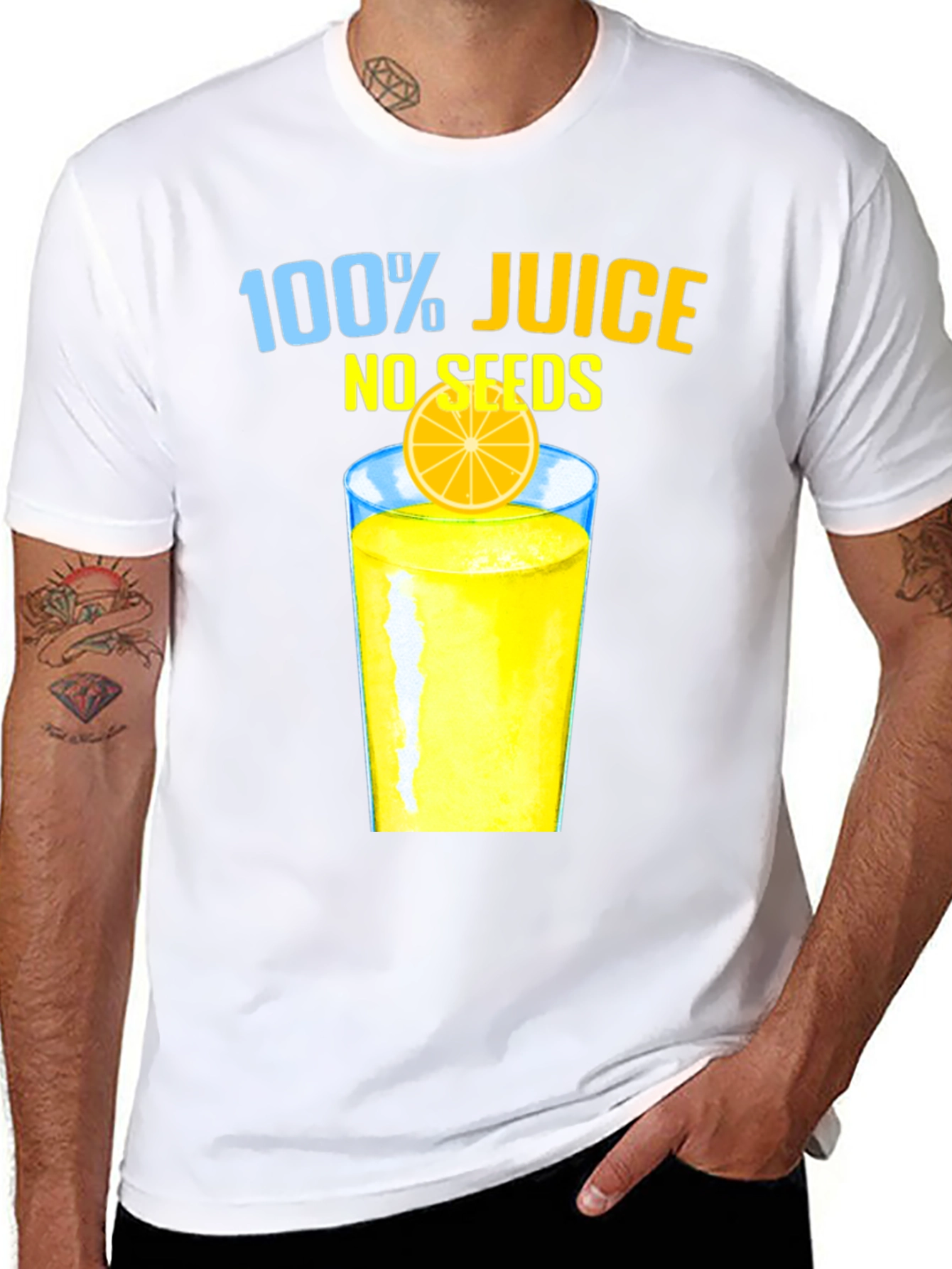 100% Juice No Seeds Graphic T-Shirt