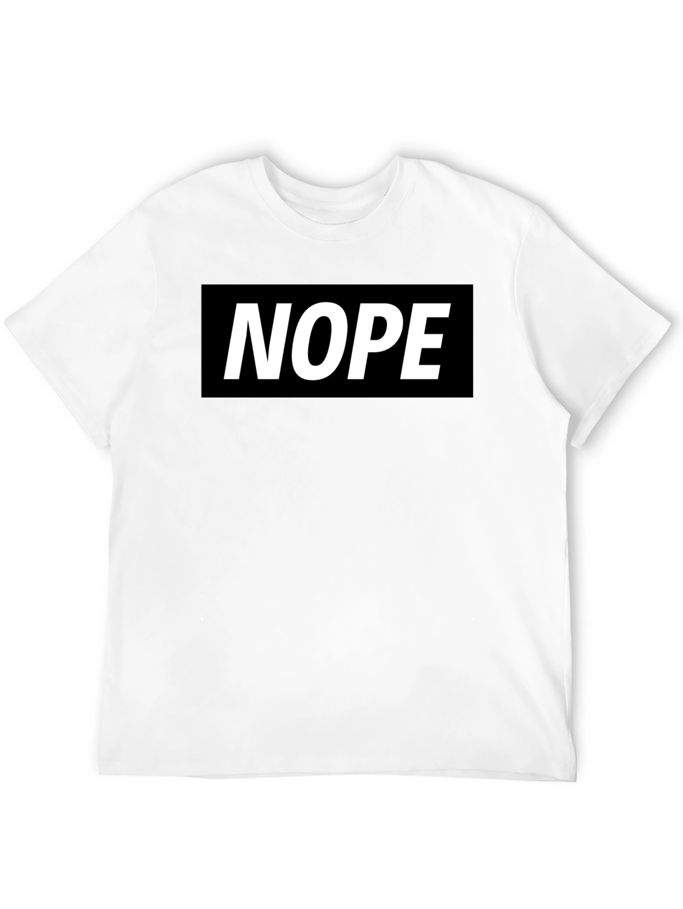 Nope Graphic Tee - Classic Black