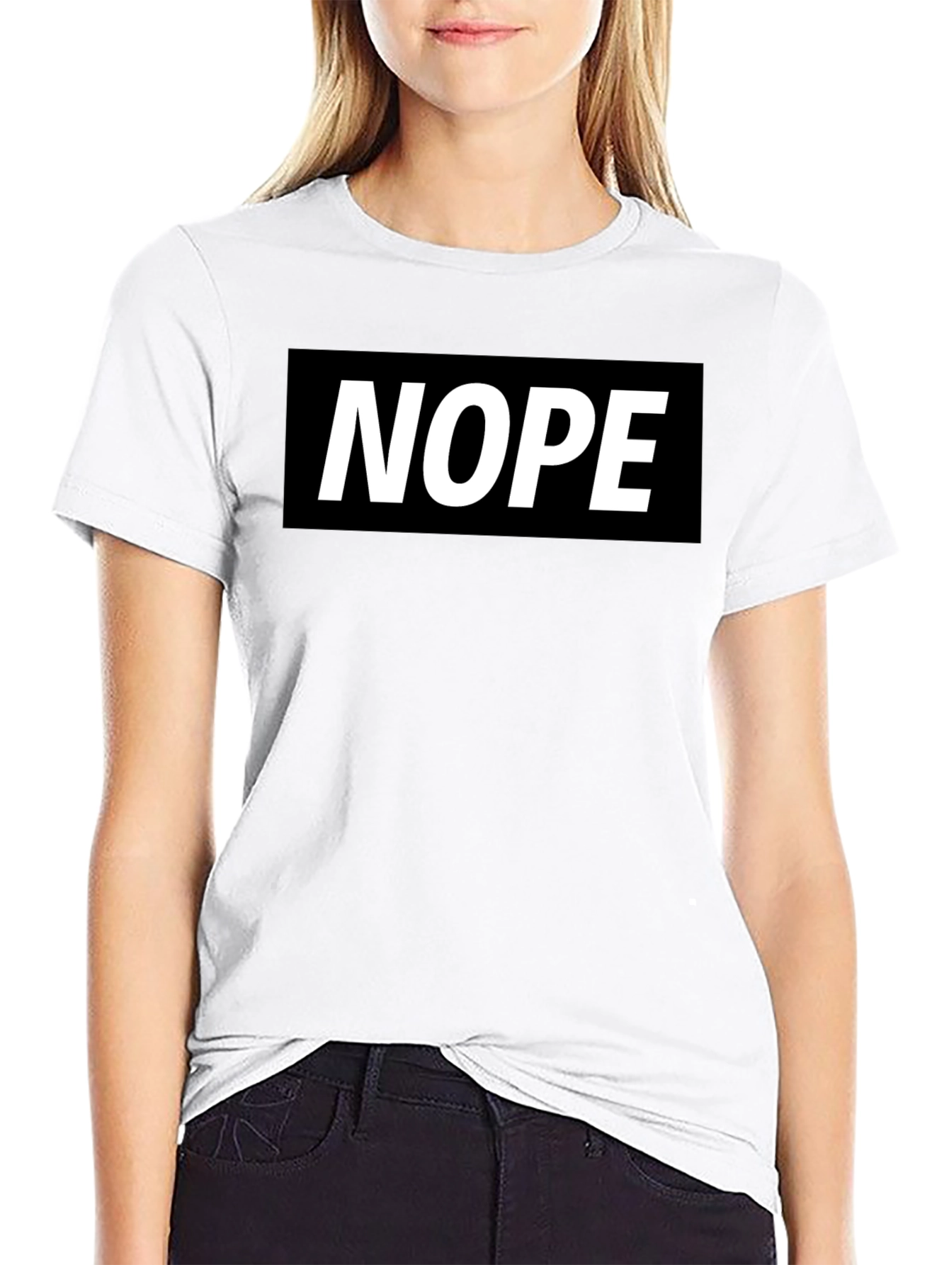 Nope Graphic Tee - Classic Black