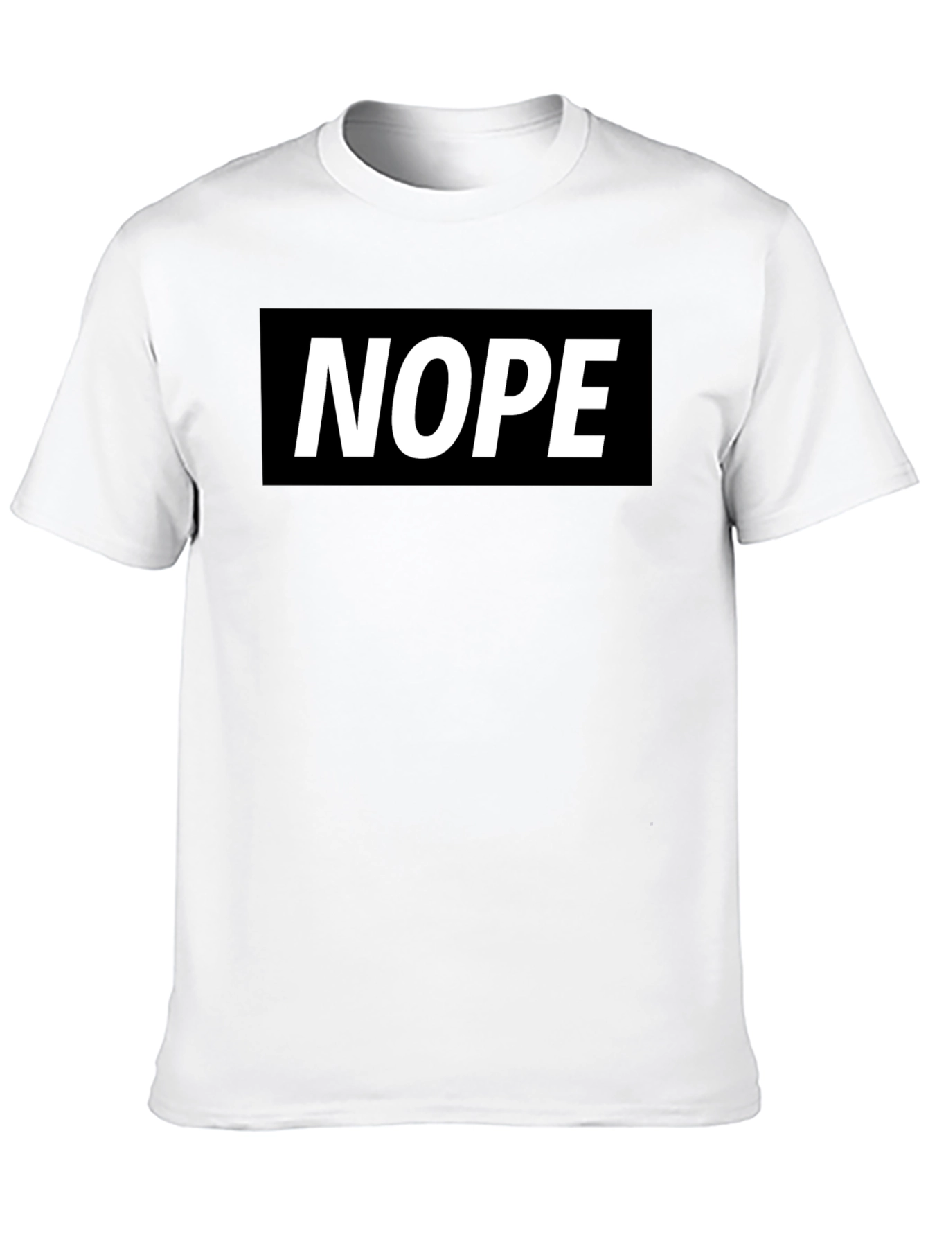 Nope Graphic Tee - Classic Black