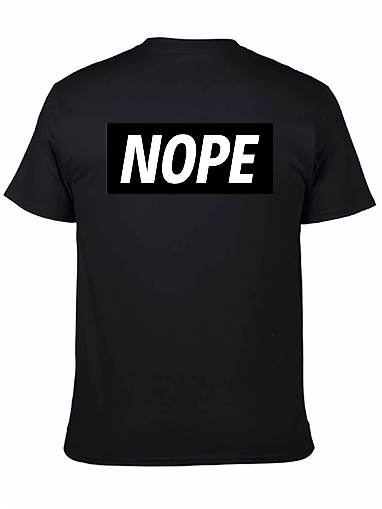 Nope Graphic Tee - Classic Black