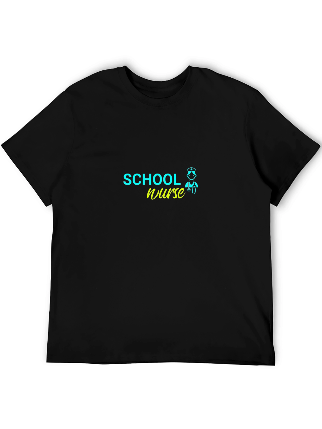 School Nurse T-Shirt - Black Cotton Tee