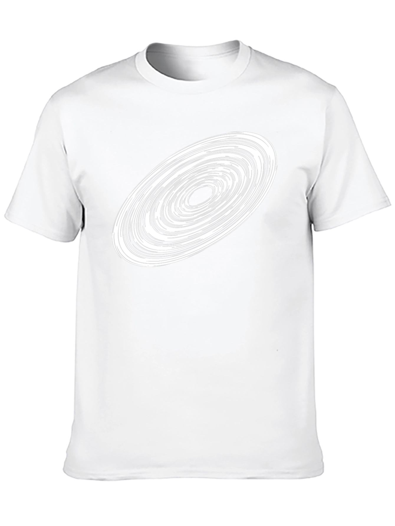 Abstract Vortex Graphic T-Shirt - Black