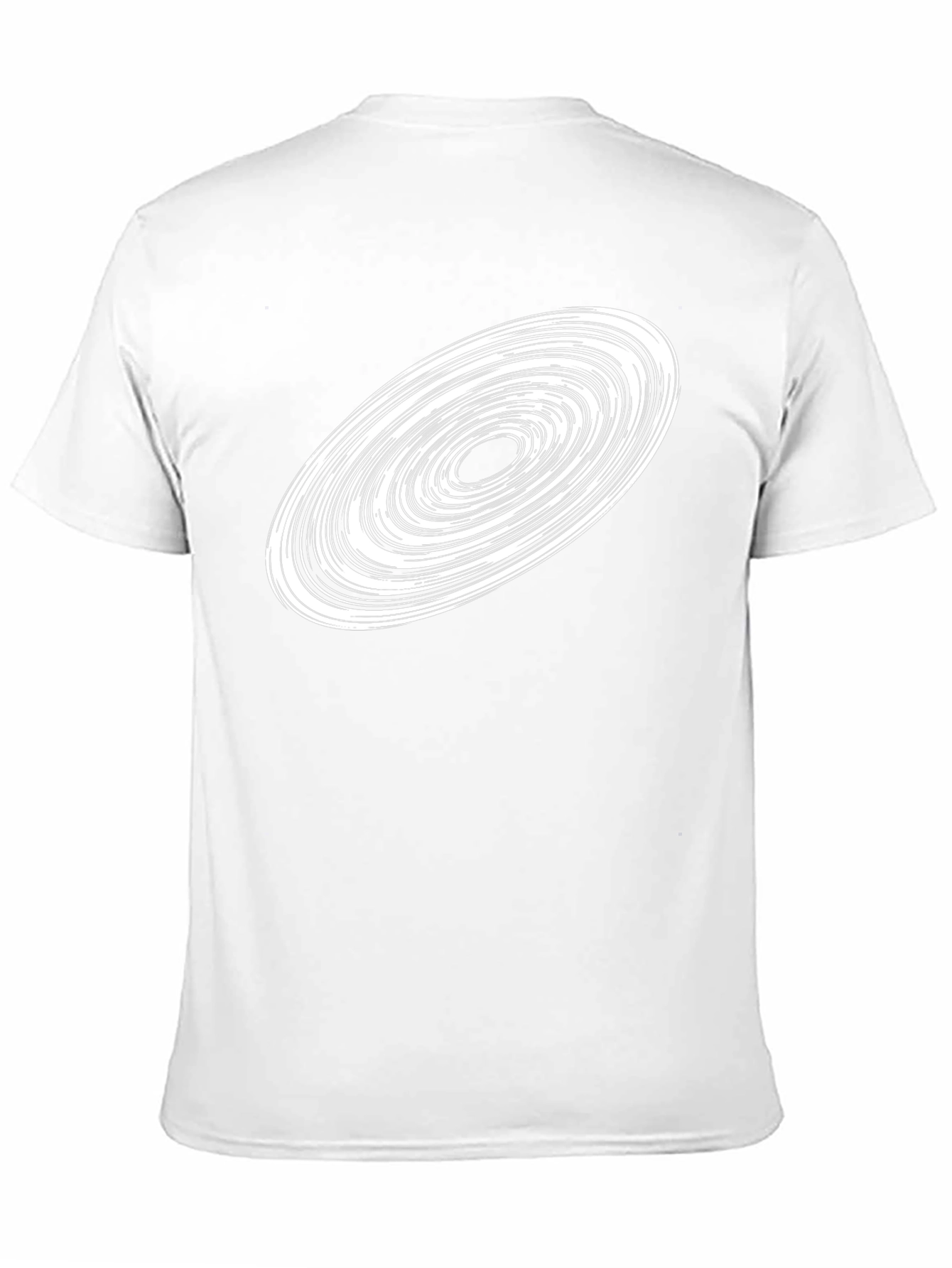 Abstract Vortex Graphic T-Shirt - Black