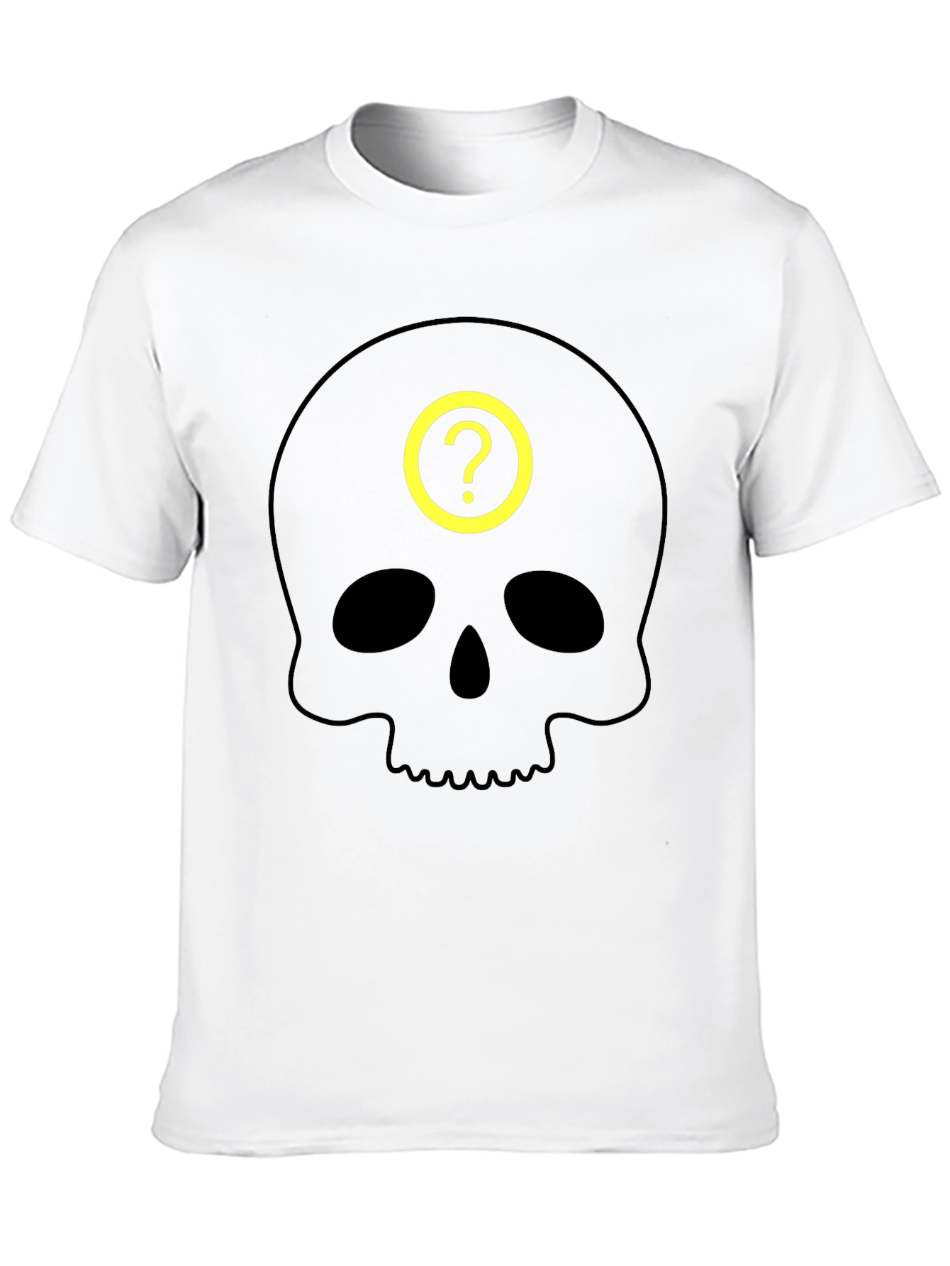 Skull Question Mark T-Shirt - Mystery & Style