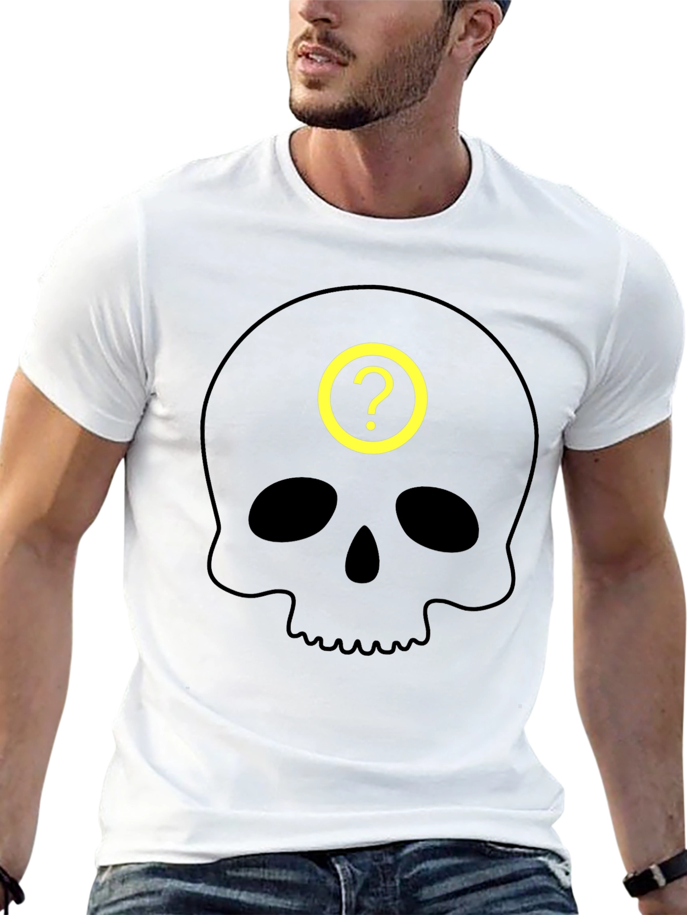 Skull Question Mark T-Shirt - Mystery & Style