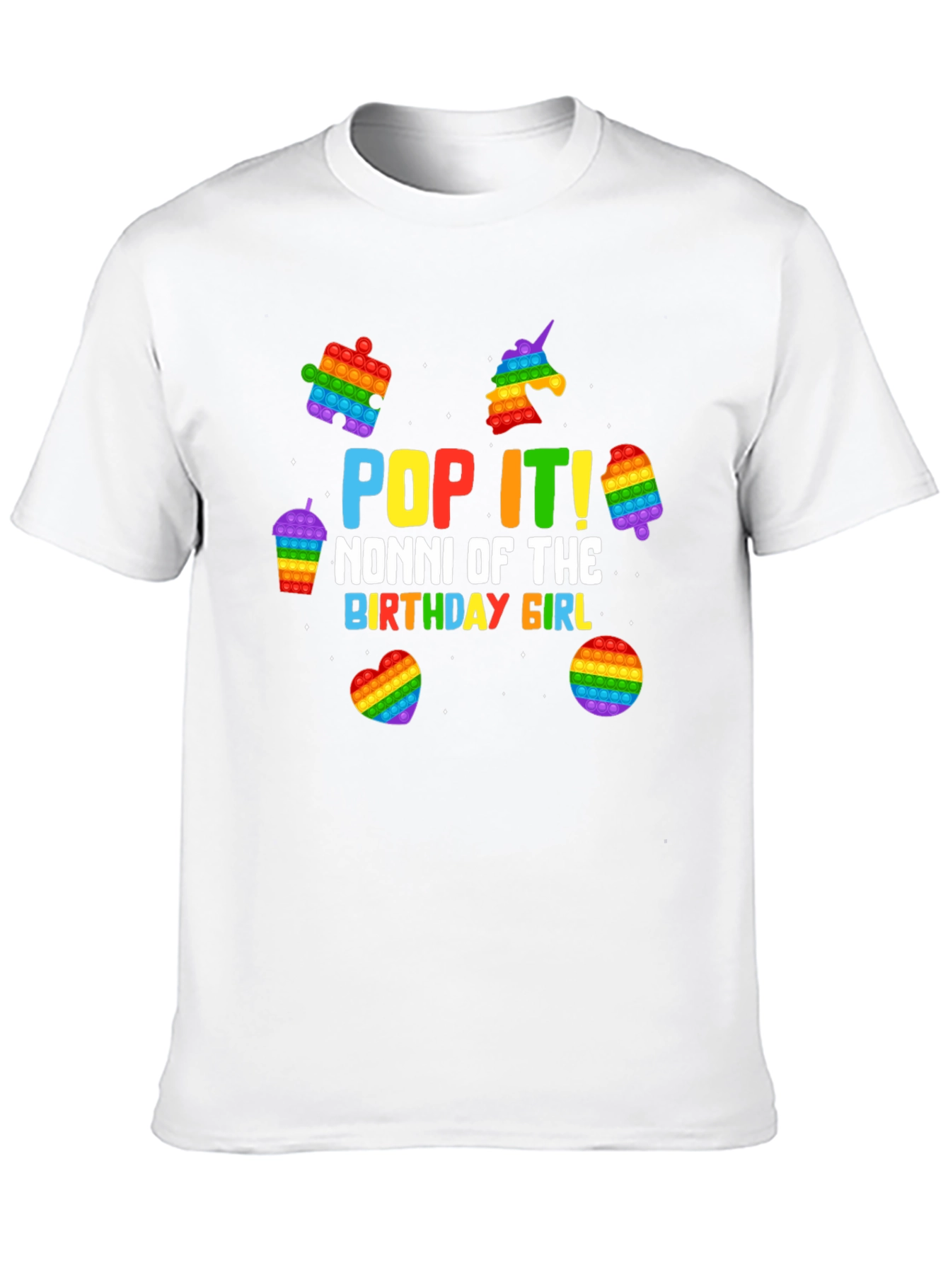 Pop It Nonni Birthday Girl T-Shirt