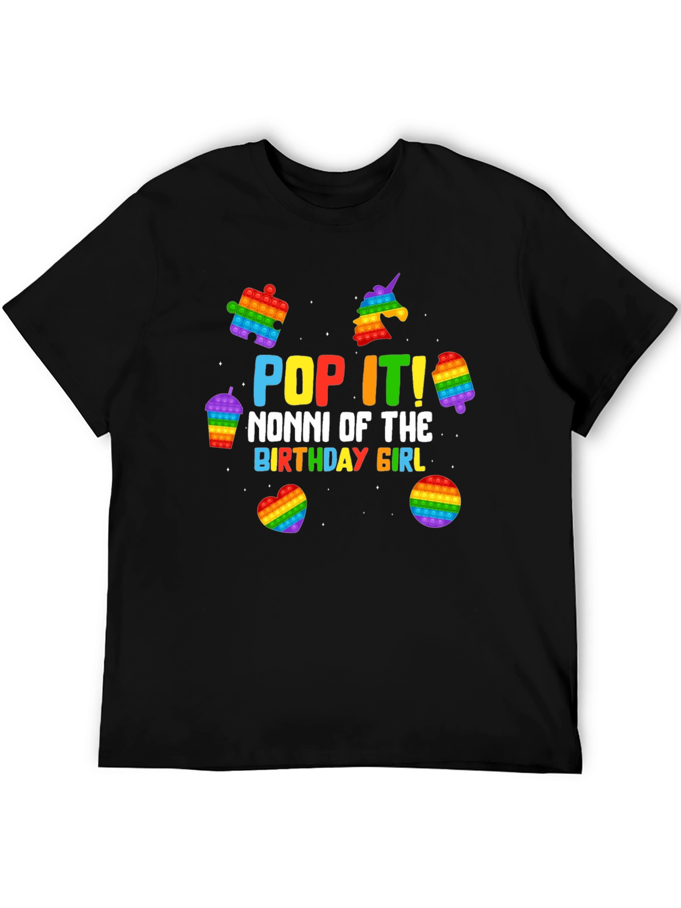 Pop It Nonni Birthday Girl T-Shirt