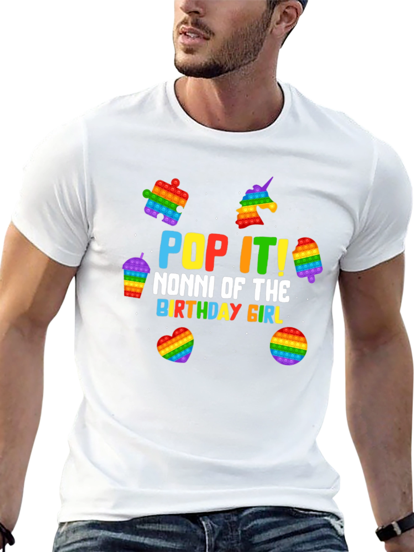 Pop It Nonni Birthday Girl T-Shirt