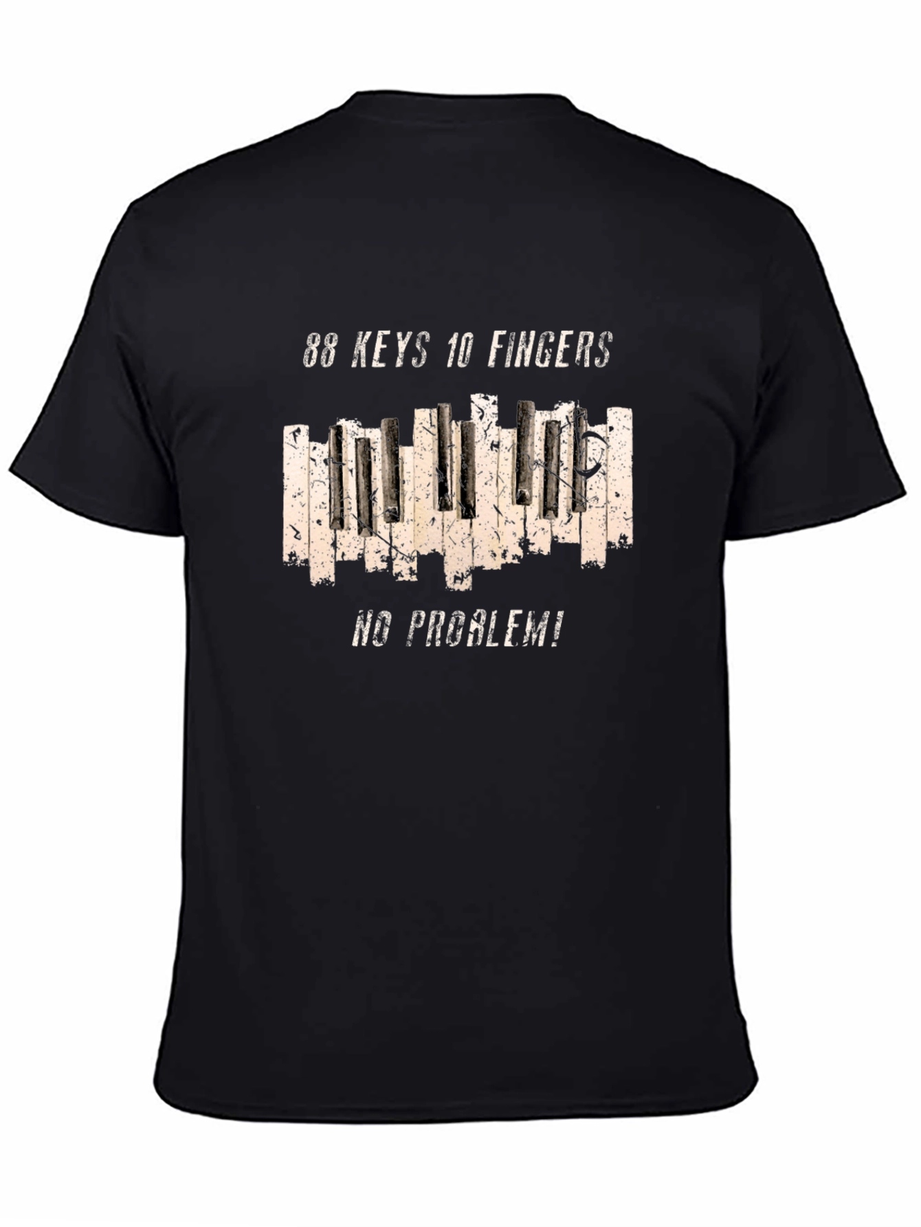 88 Keys 10 Fingers No Problem Graphic Tee
