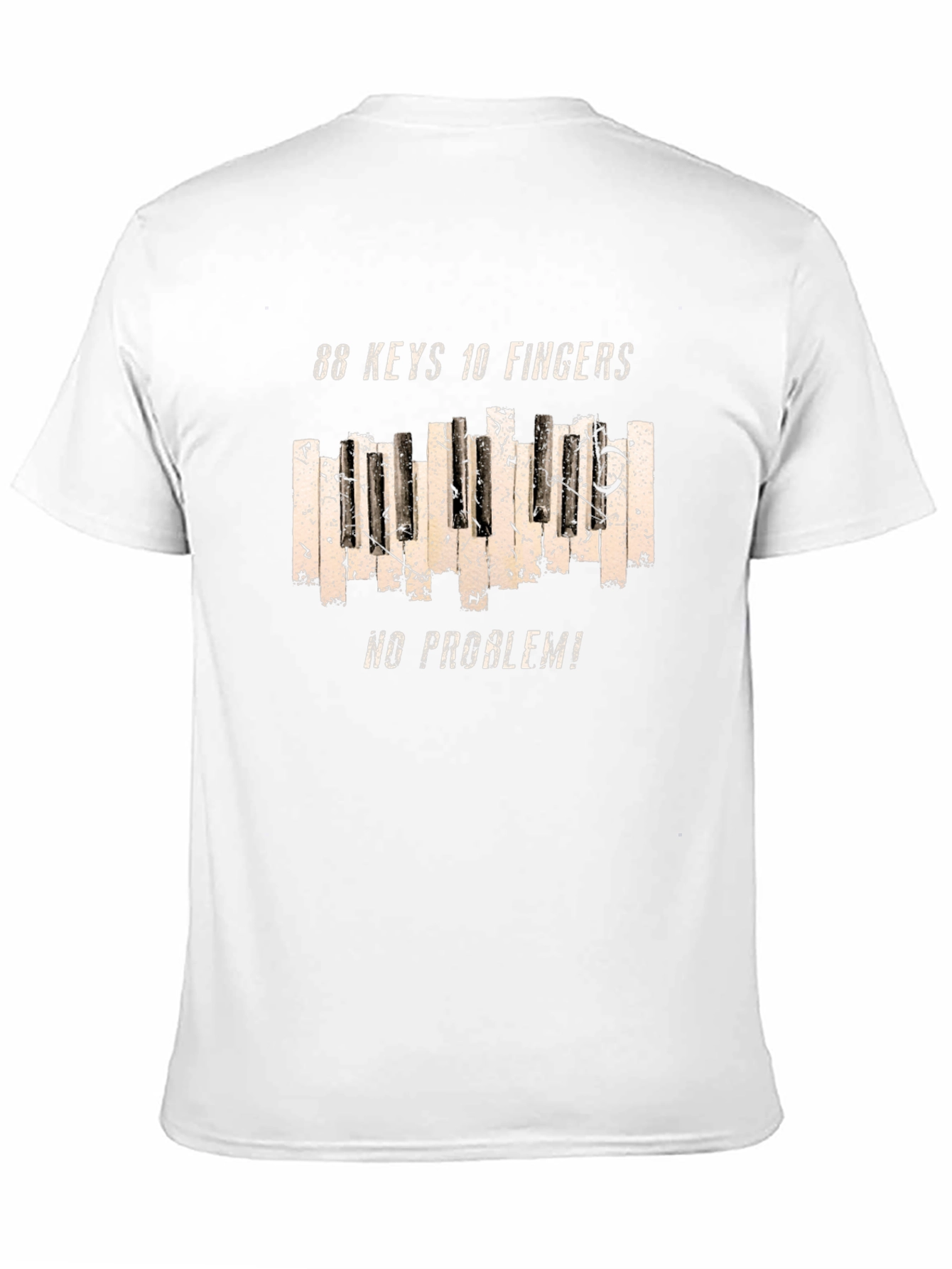 88 Keys 10 Fingers No Problem Graphic Tee