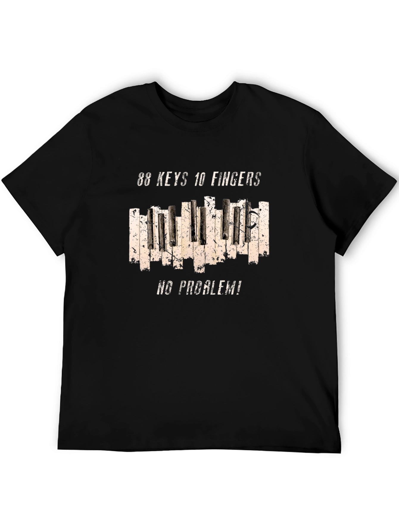 88 Keys 10 Fingers No Problem Graphic Tee