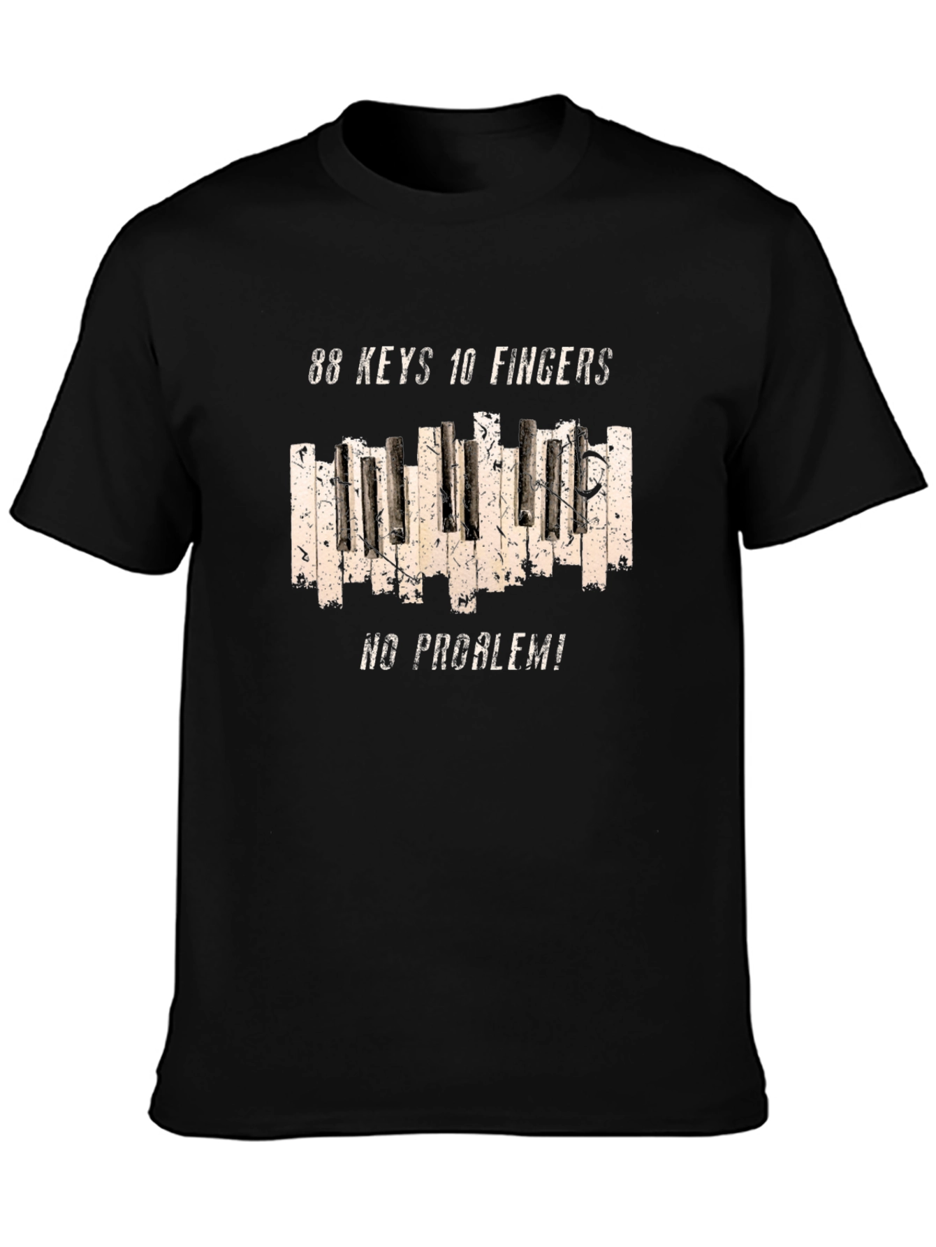 88 Keys 10 Fingers No Problem Graphic Tee
