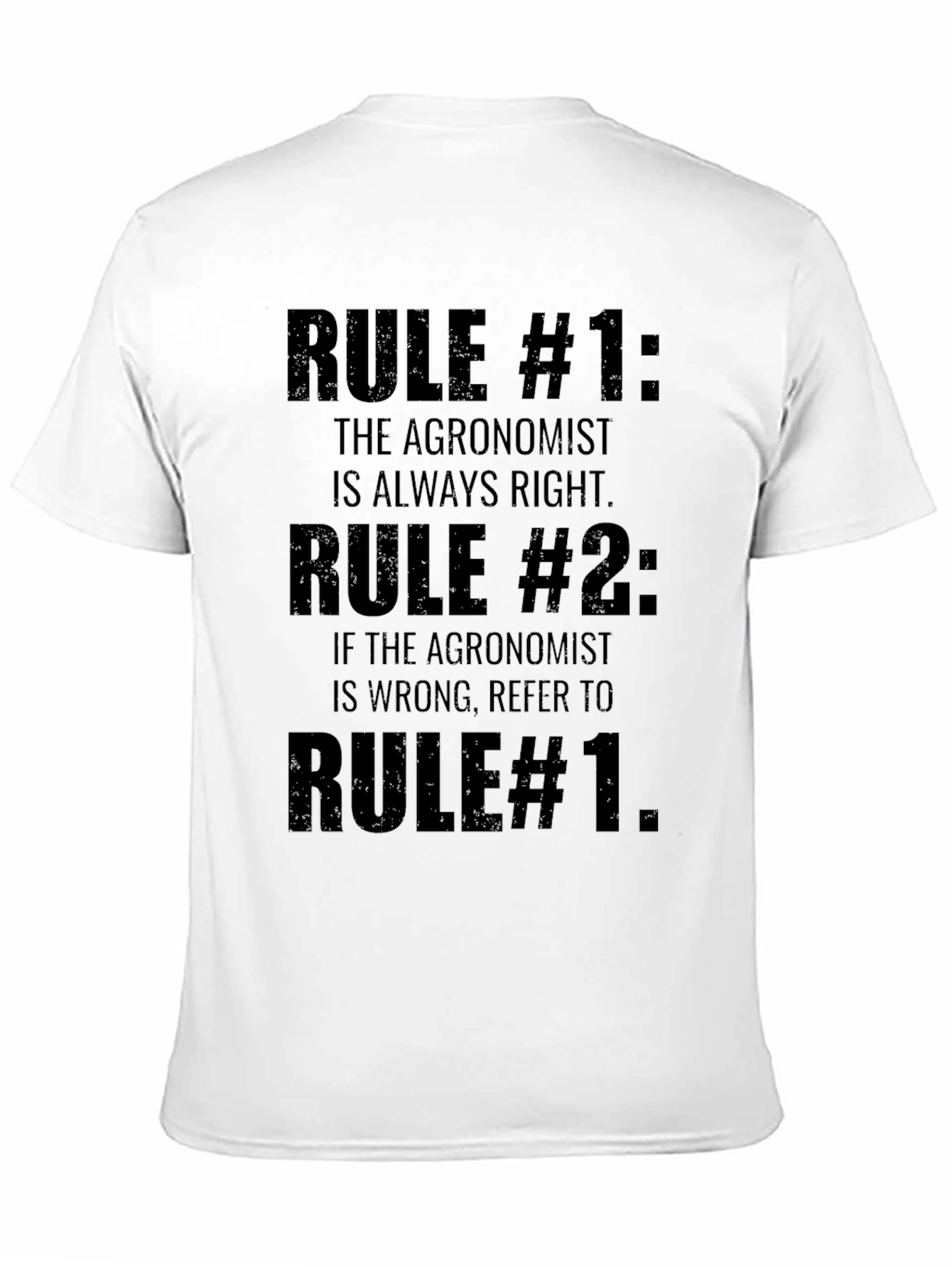 Agronomist Rules T-Shirt - Funny Agriculture Tee