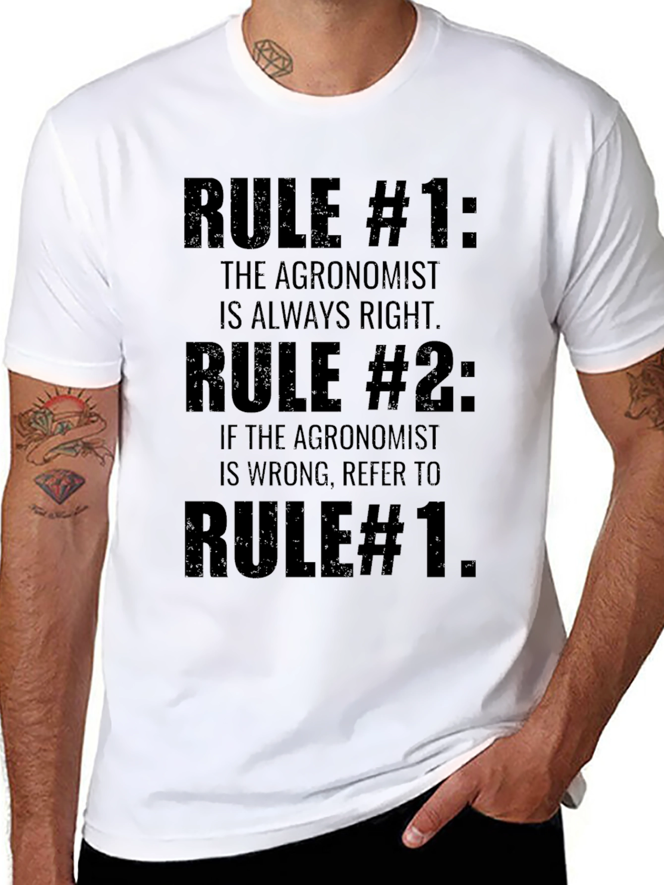 Agronomist Rules T-Shirt - Funny Agriculture Tee