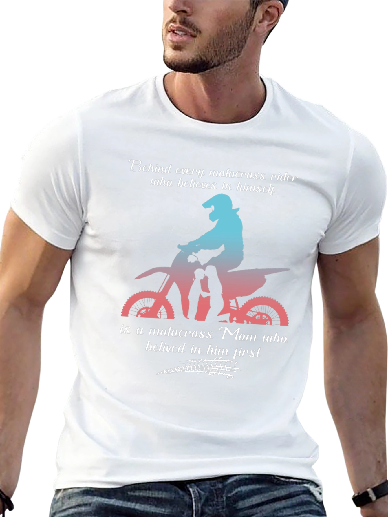 Motocross Mom T-Shirt: Behind Every Rider