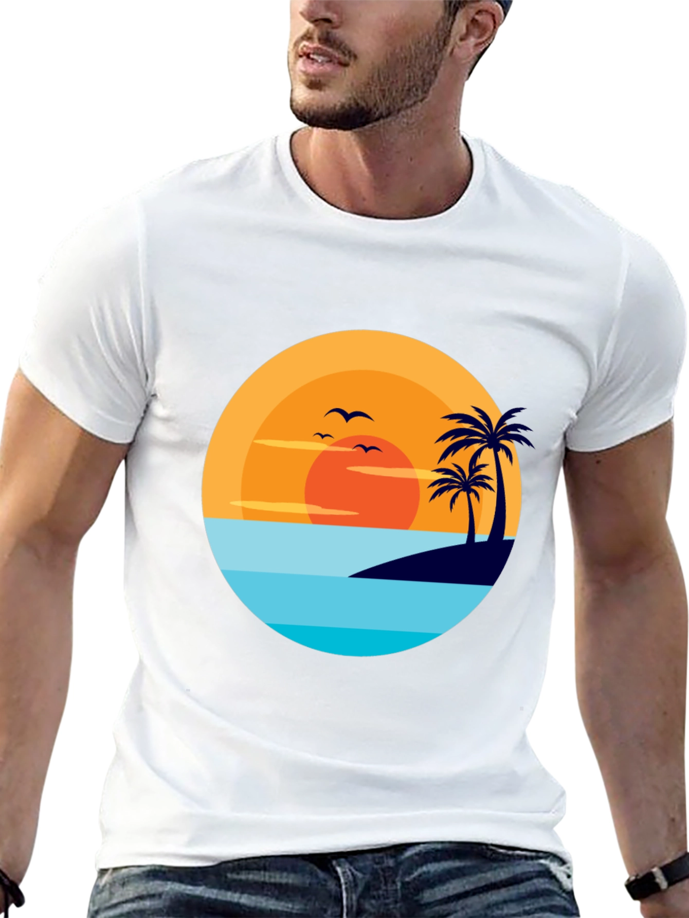 Tropical Sunset Graphic Tee