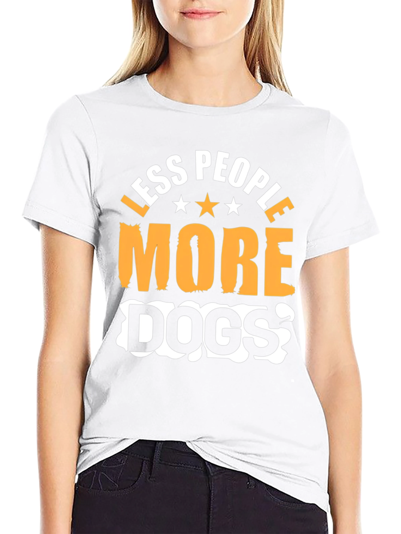 Less People More Dogs Graphic T-Shirt