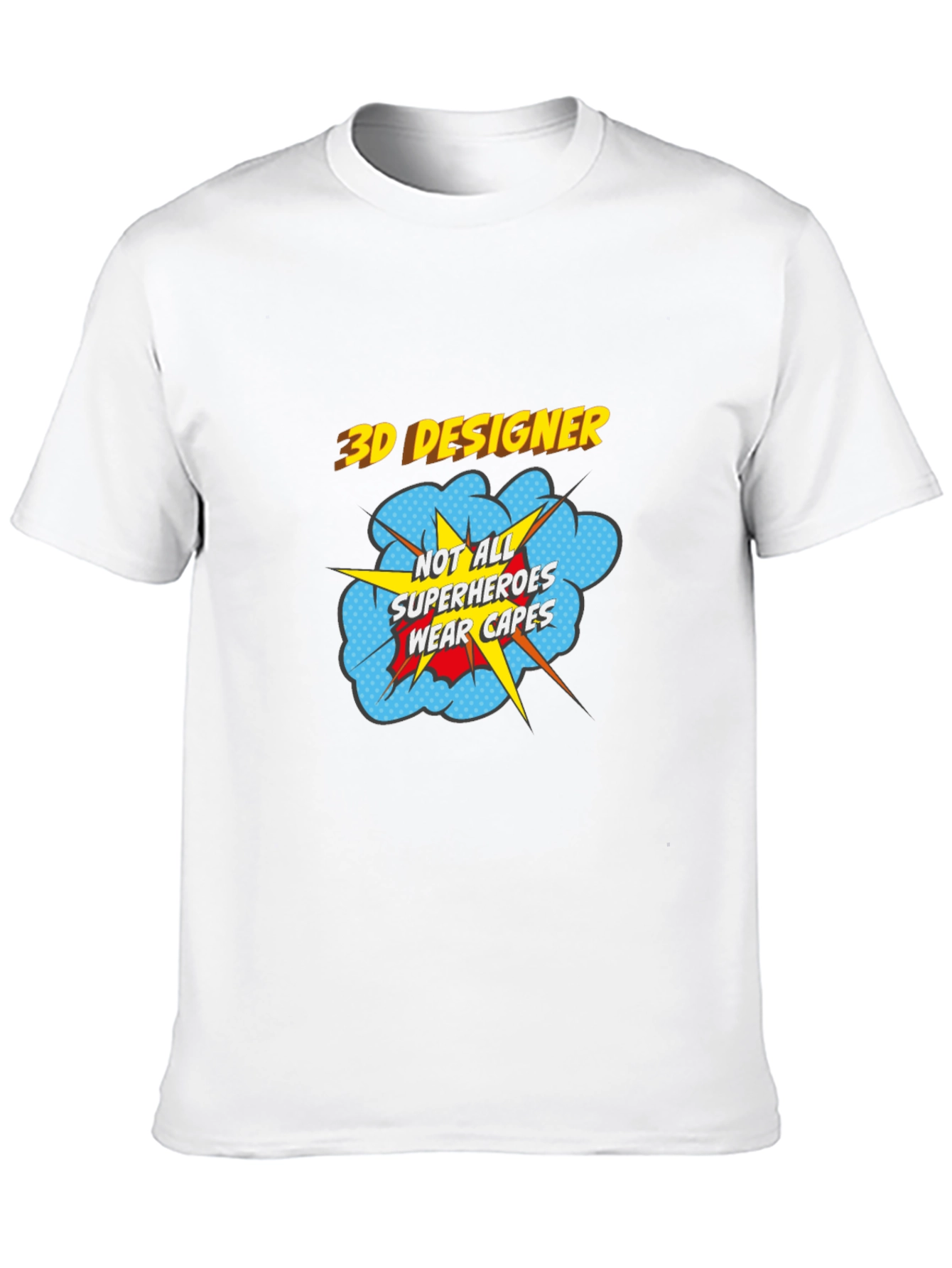 3D Designer Superhero T-Shirt - Wear Your Passion!