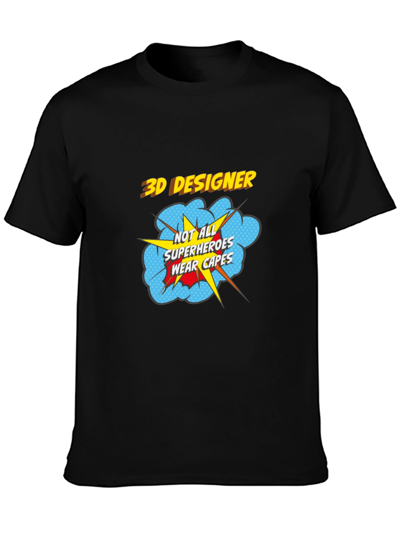 3D Designer Superhero T-Shirt - Wear Your Passion!