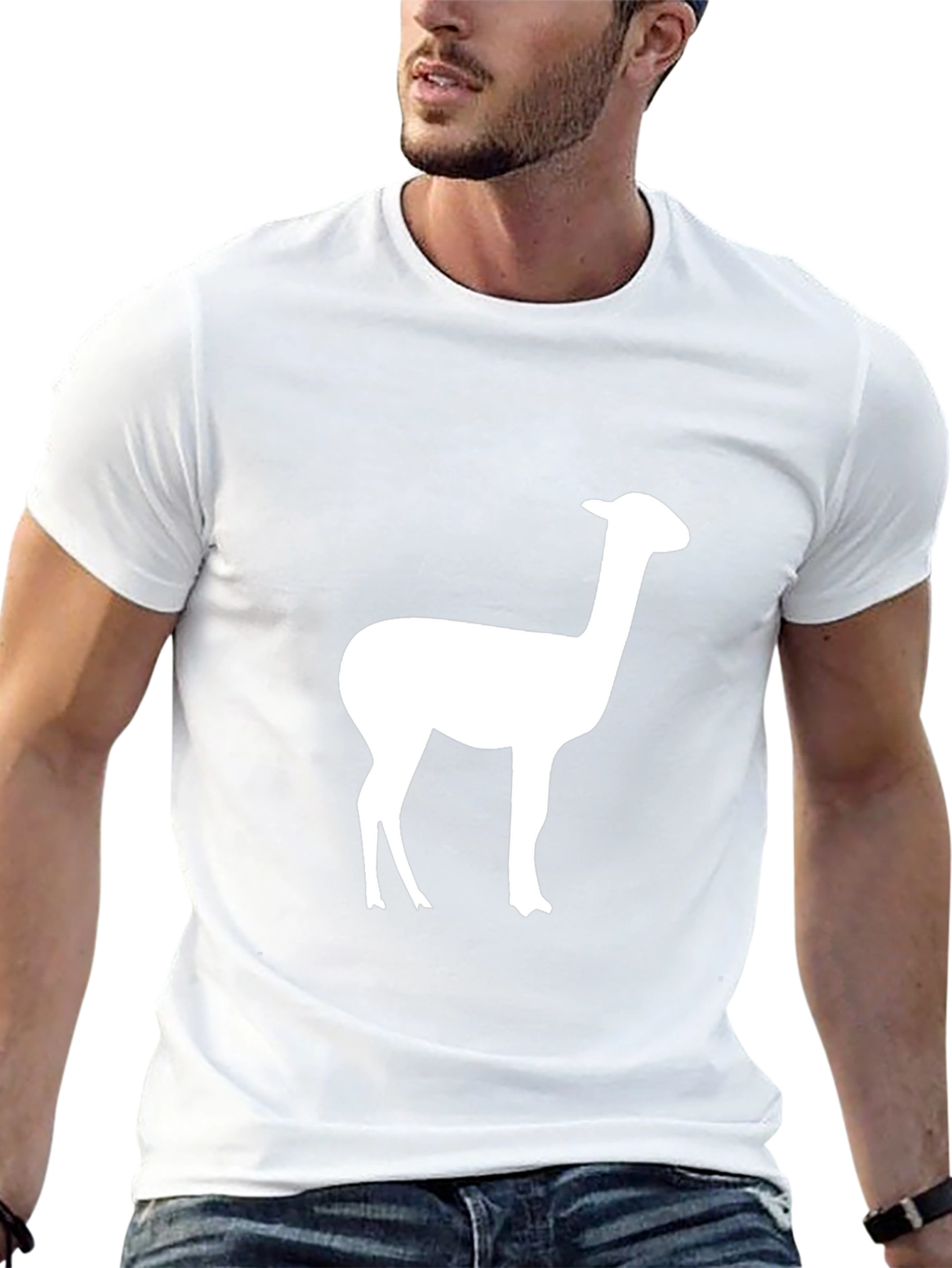 Alpaca Silhouette Graphic Tee - Classic Black T-Shirt