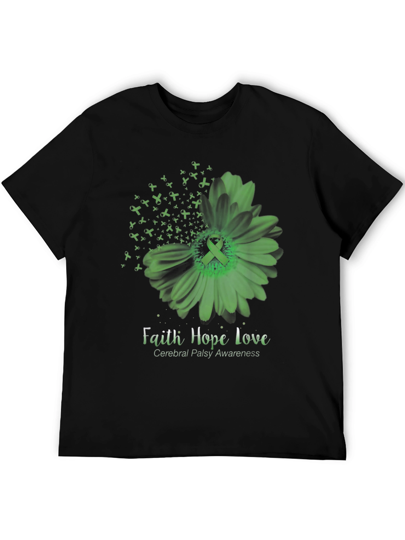 Faith Hope Love Cerebral Palsy Awareness T-Shirt