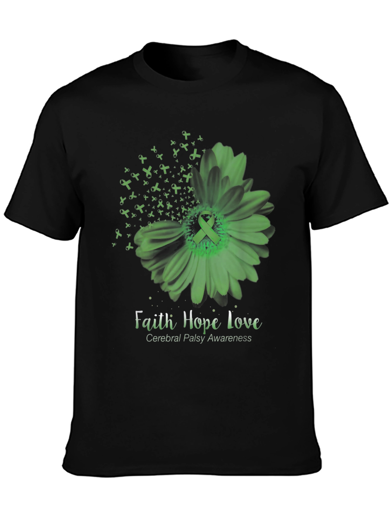 Faith Hope Love Cerebral Palsy Awareness T-Shirt